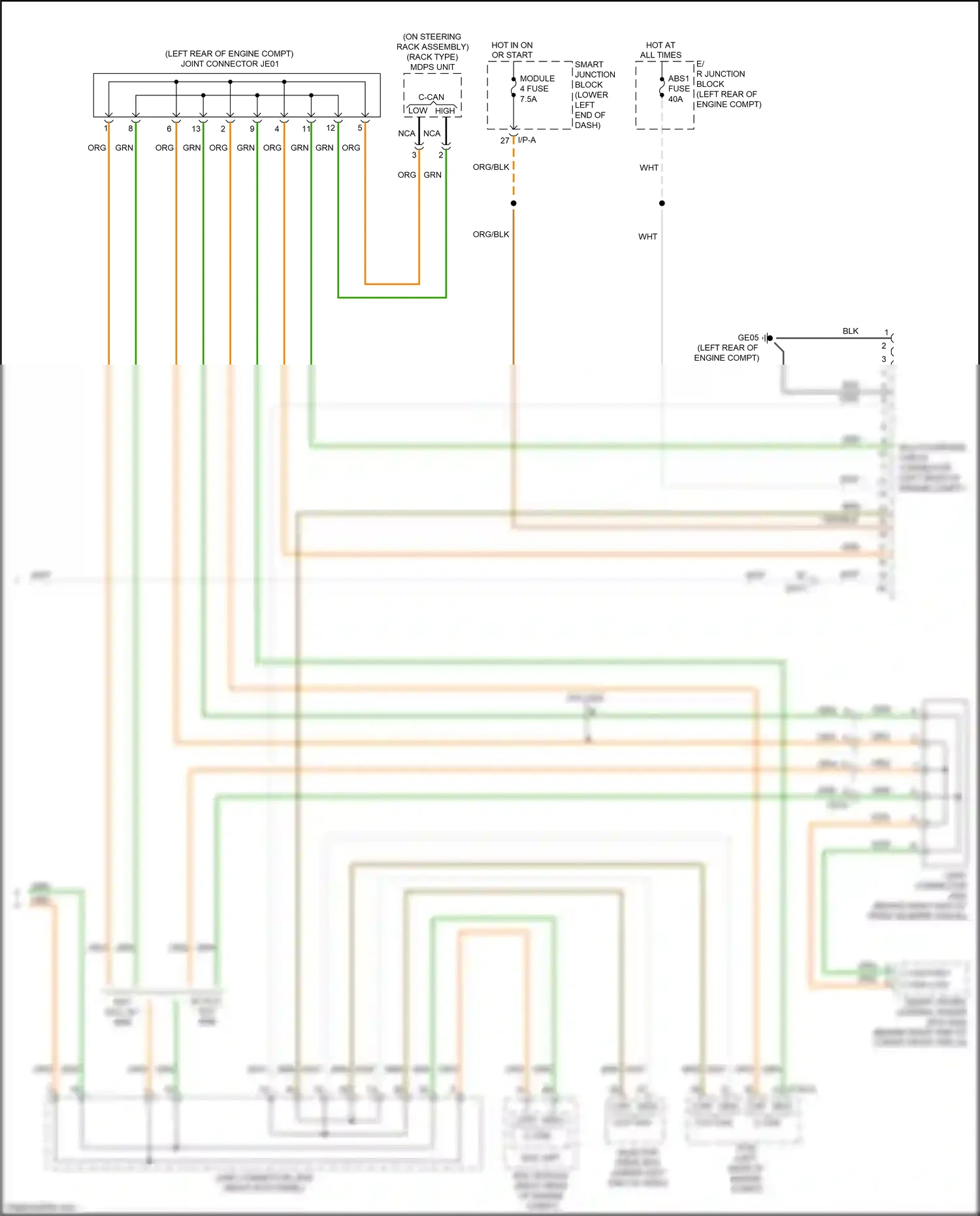 Wiring diagram nca for Kia Carnival III (2014-2021) (14 of 99)