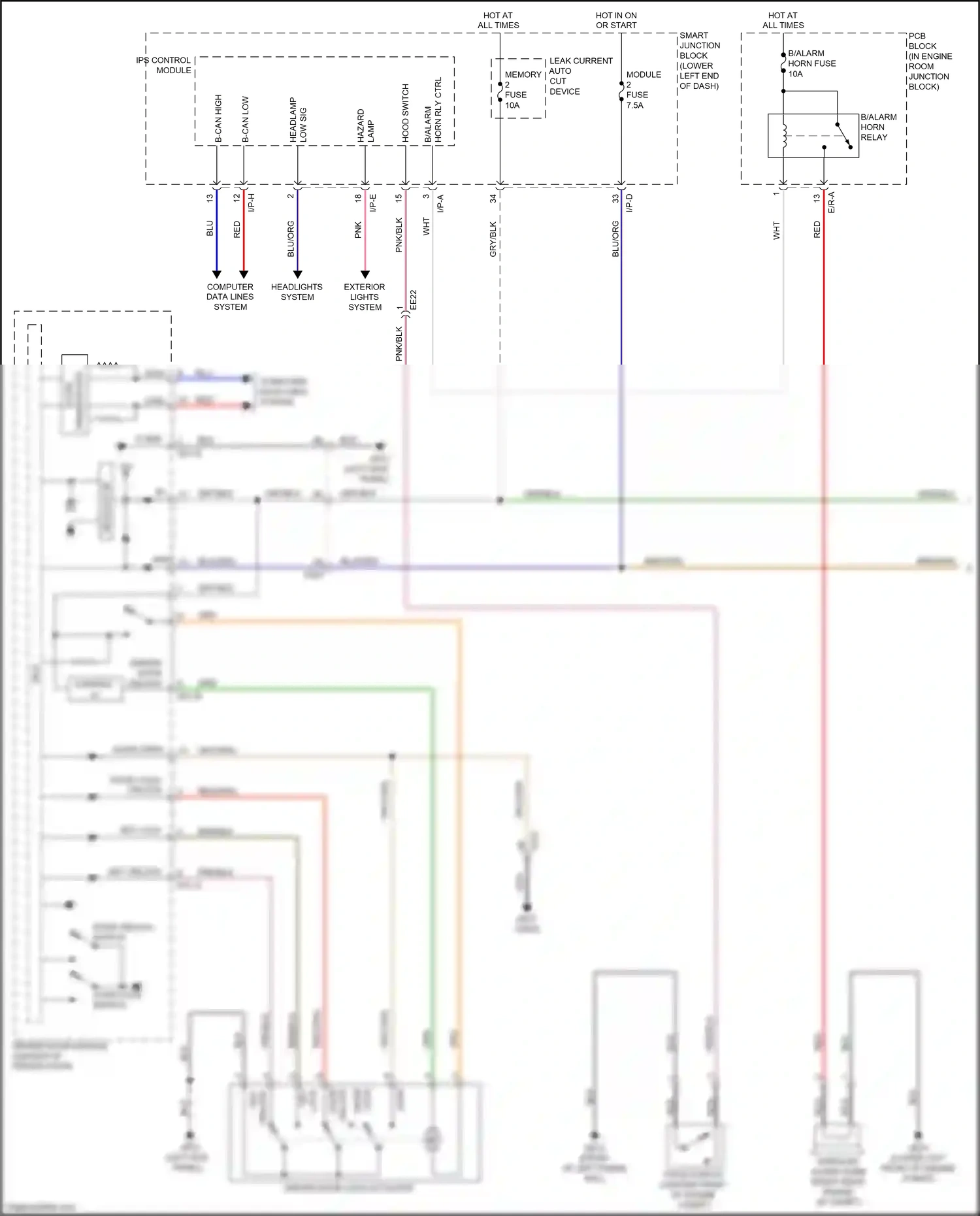 Wiring diagram nca for Kia Carnival III (2014-2021) (71 of 99)