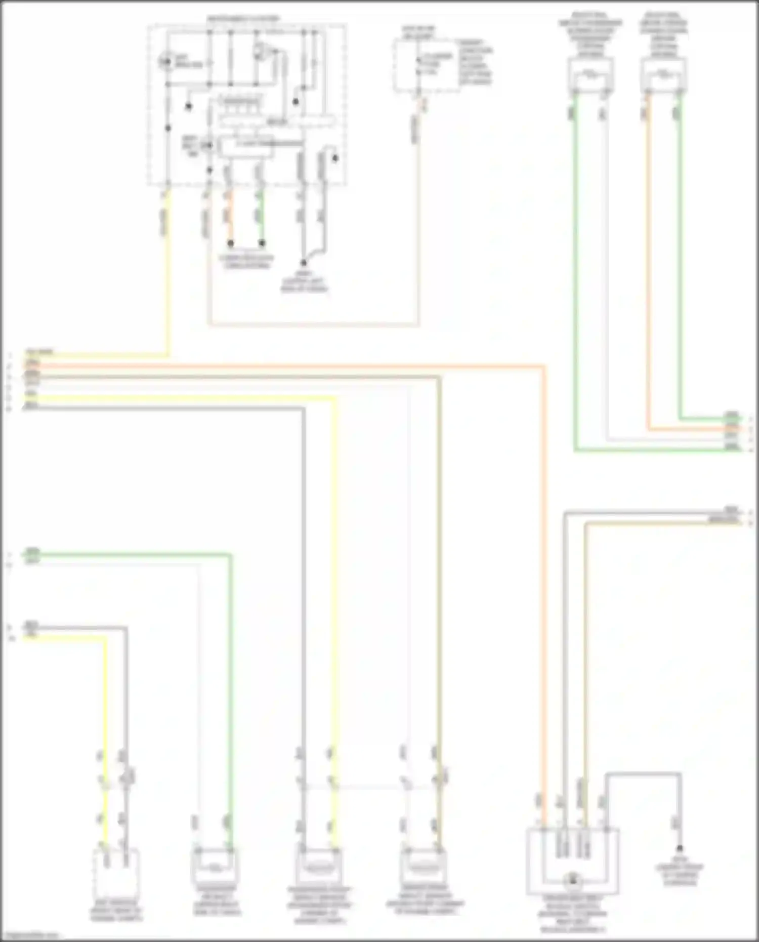 Wiring diagram passenger front impact sensor for Kia Carnival III (2014-2021) (1 of 1)