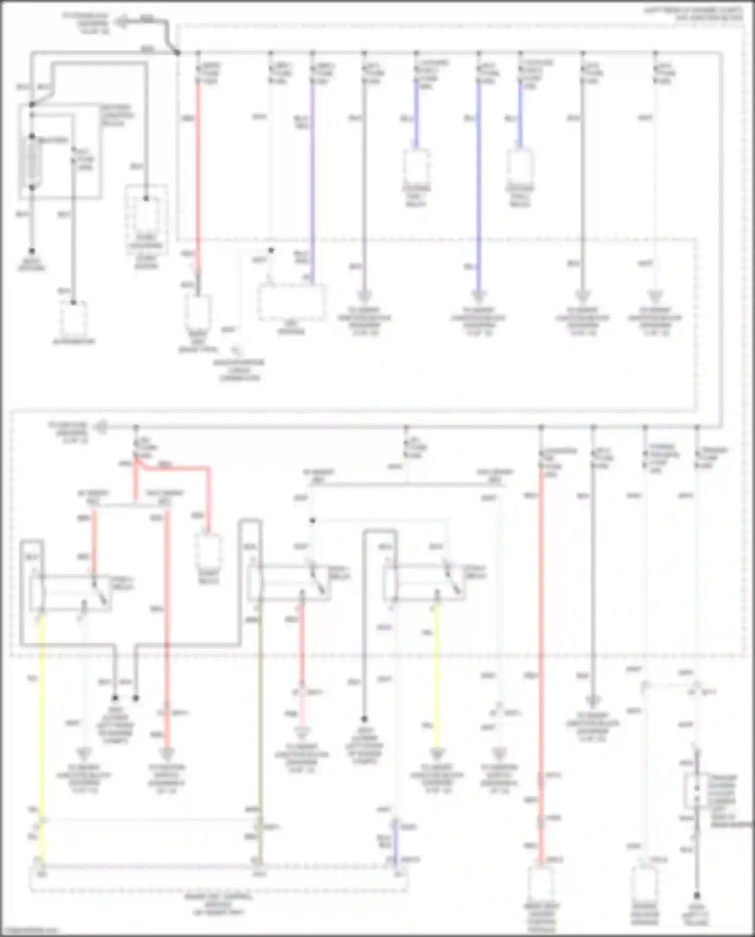 Wiring diagram power tailgate module for Kia Carnival III (2014-2021) (4 of 4)
