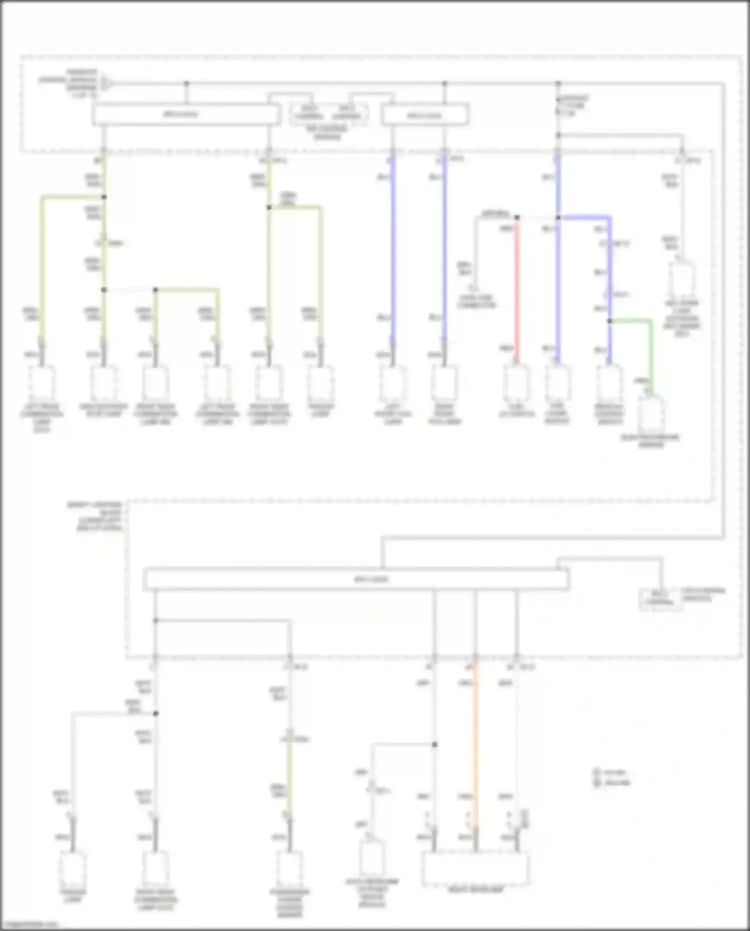 Wiring diagram rear a/c control switch for Kia Carnival III (2014-2021) (4 of 6)