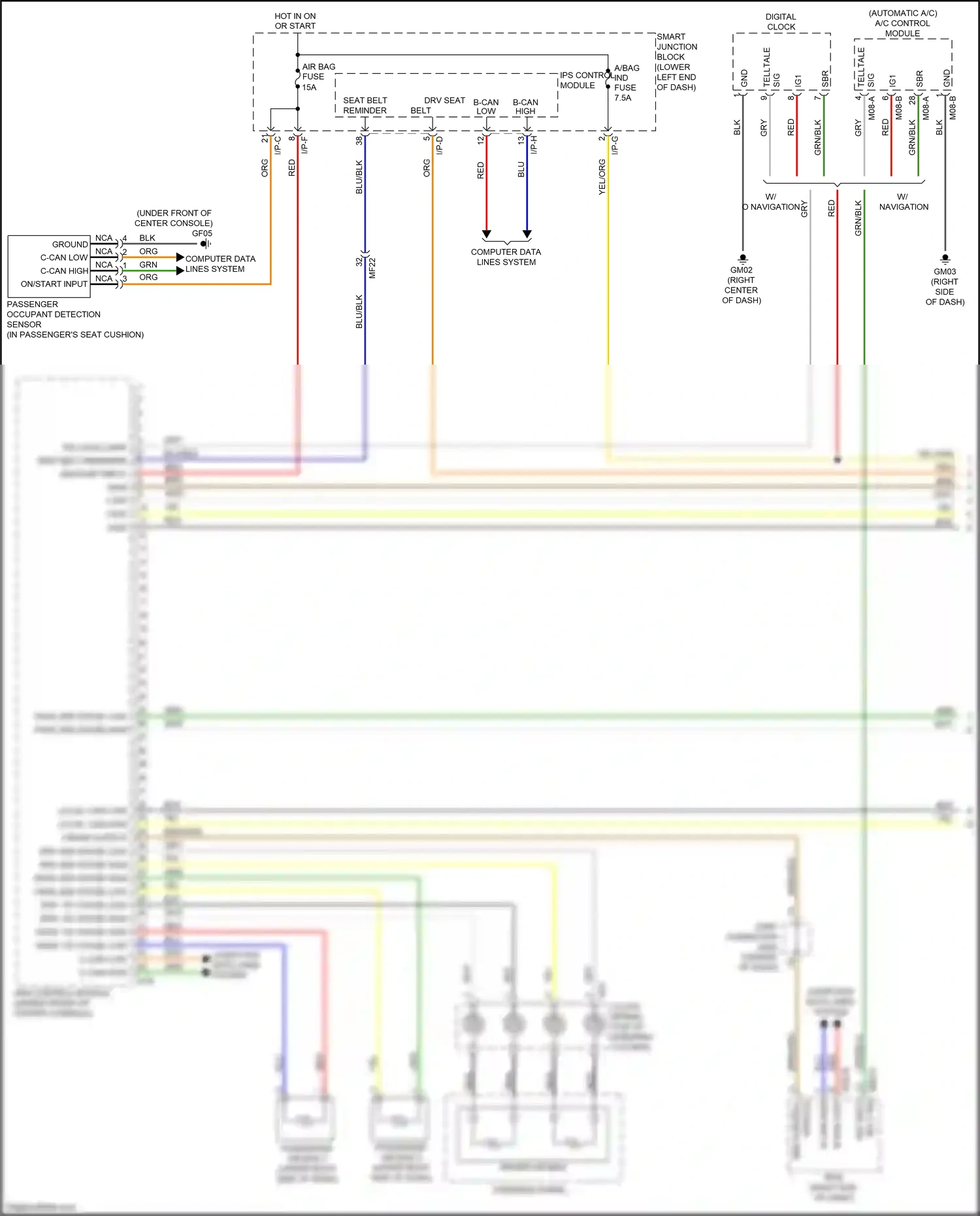 Kia Carnival III (2014-2021) red wiring diagram  (17 of 143)