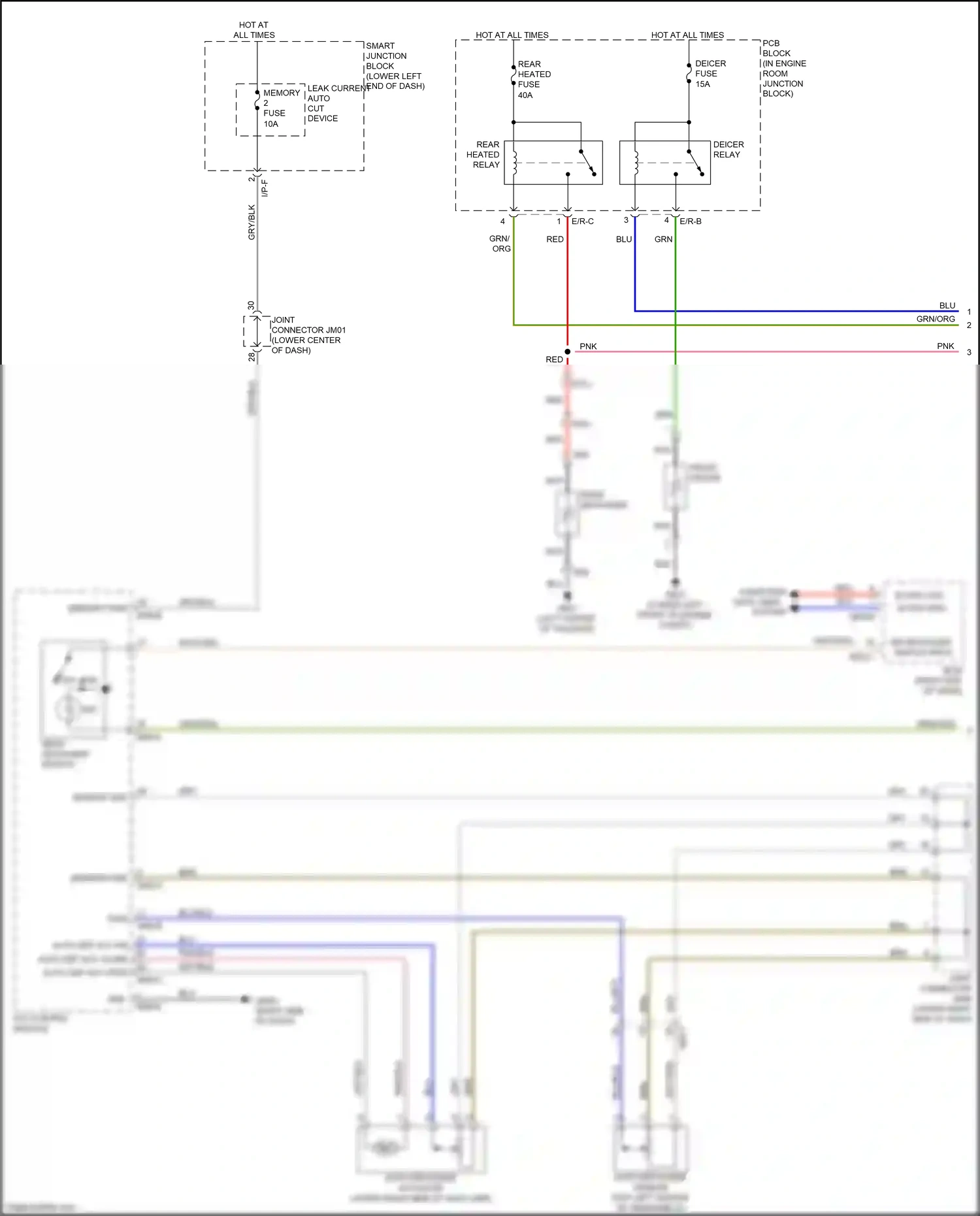 Kia Carnival III (2014-2021) red wiring diagram  (102 of 143)