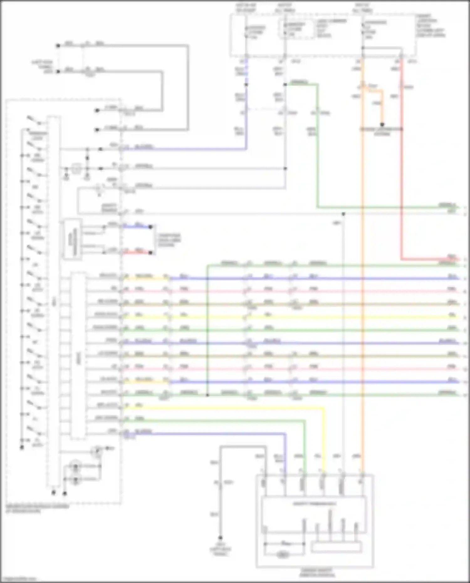 Wiring diagram rf up for Kia Carnival III (2014-2021) (3 of 5)