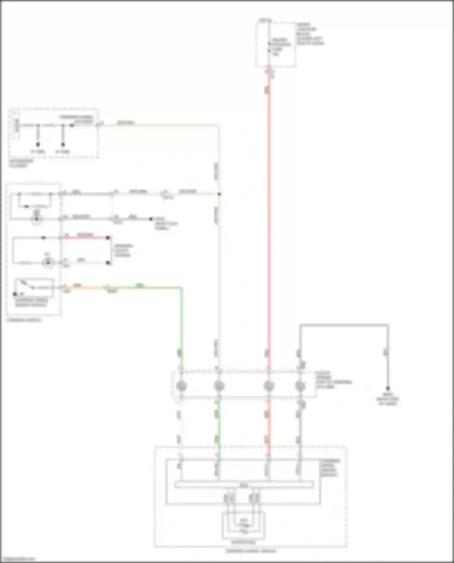 Wiring diagram steering wheel htd input for Kia Carnival III (2014-2021) (1 of 1)
