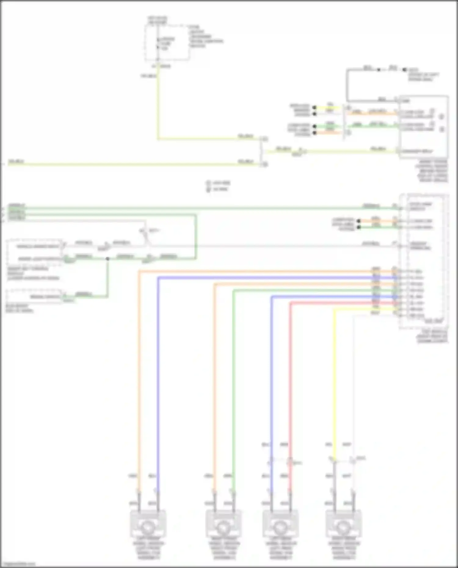 Wiring diagram vehicle speed input for Kia Carnival III (2014-2021) (2 of 2)