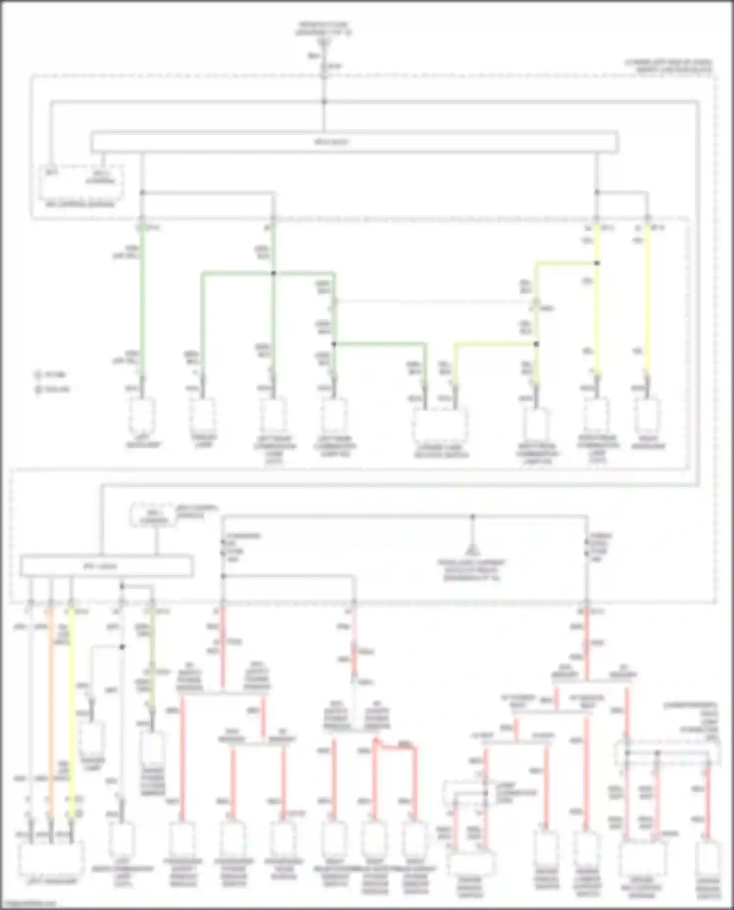 Wiring diagram w/ safety power window for Kia Carnival III (2014-2021) (5 of 6)