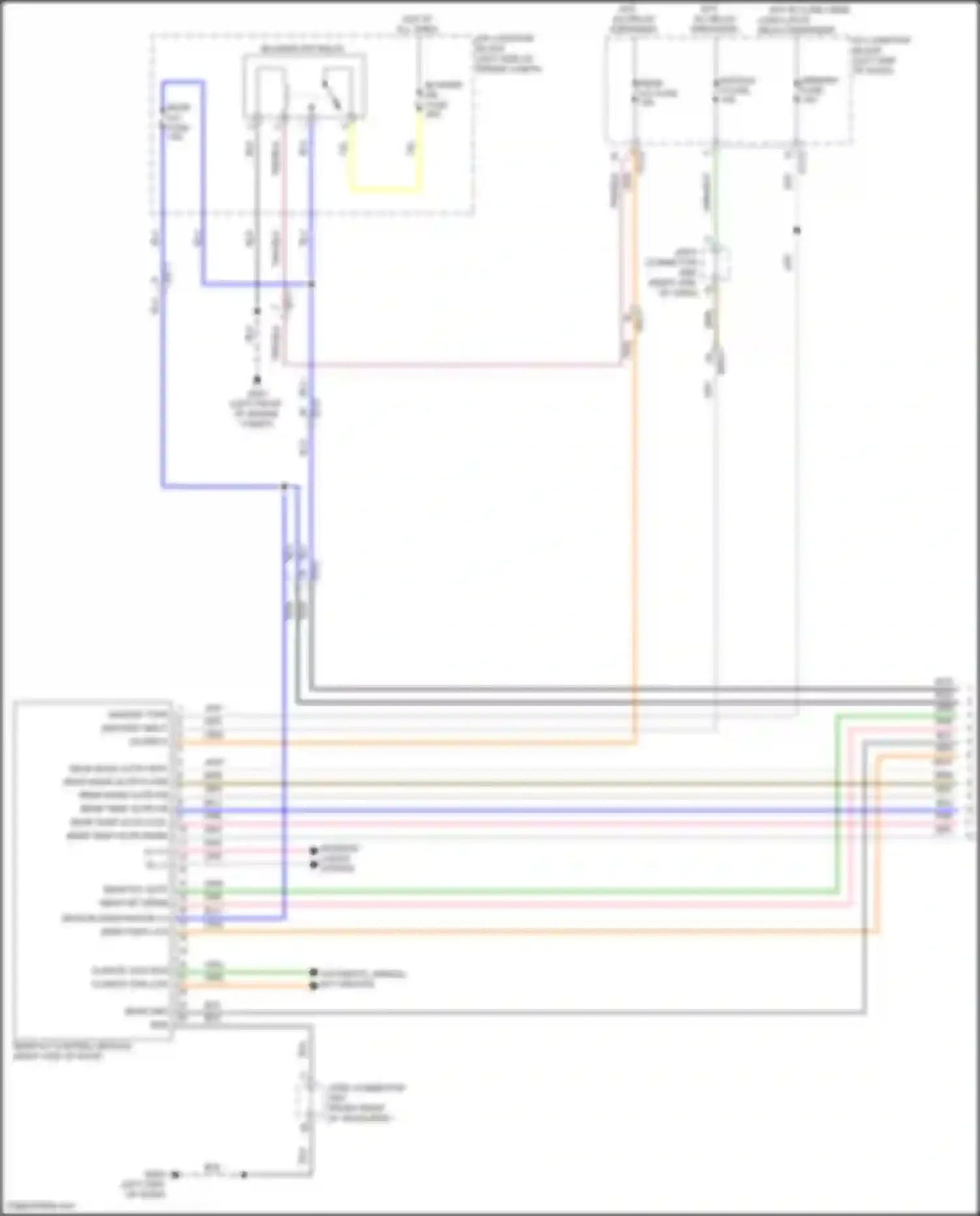 Carnival Kia IV facelift (2023-2024): Rear a/c circuit (1 of 2)