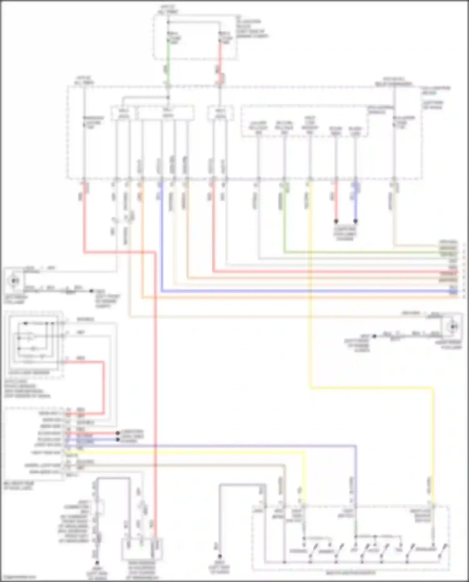 Carnival Kia IV facelift (2023-2024): Autolamps circuit (1 of 2)