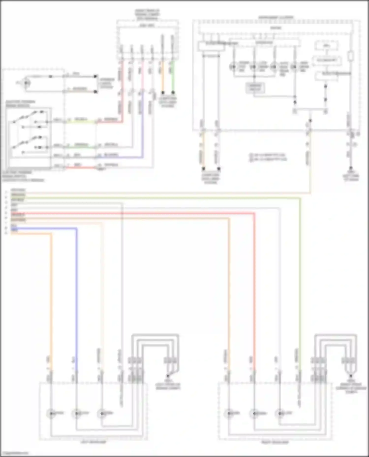 Carnival Kia IV facelift (2023-2024): Autolamps circuit (2 of 2)