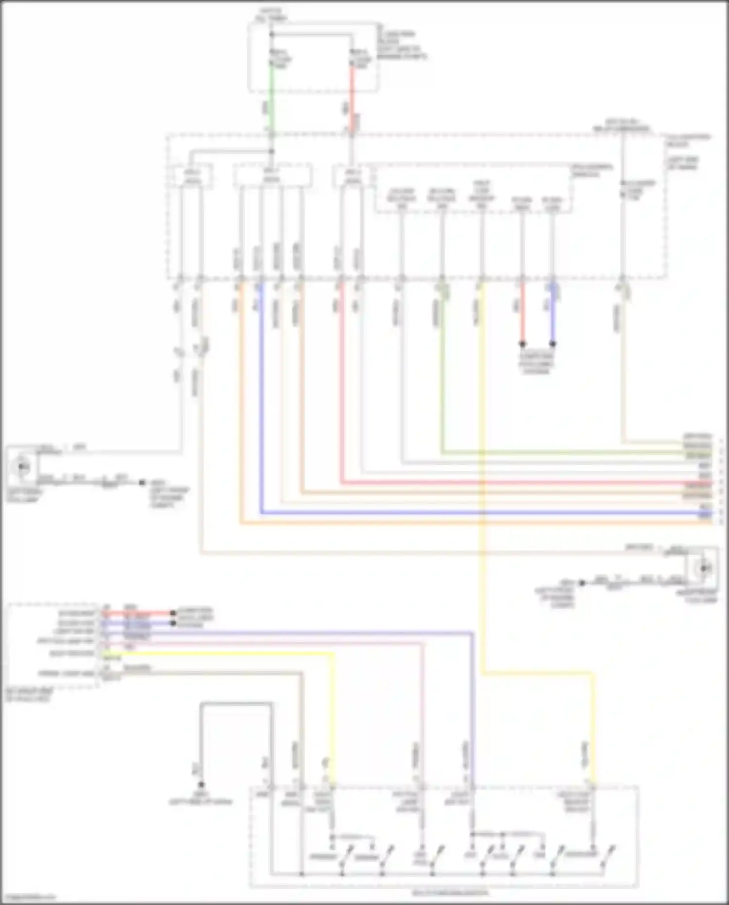 Carnival Kia IV facelift (2023-2024): Headlamps circuit (1 of 2)