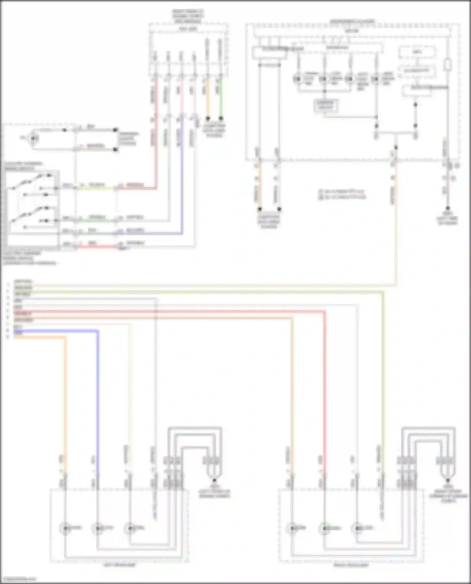 Carnival Kia IV facelift (2023-2024): Headlamps circuit (2 of 2)