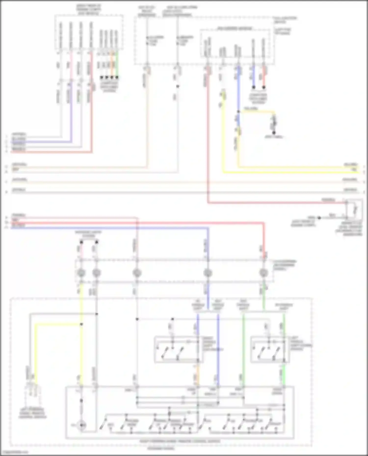 Carnival Kia IV facelift (2023-2024): Instrument cluster circuit, w/ 4.2 inch tft lcd (2 of 3)