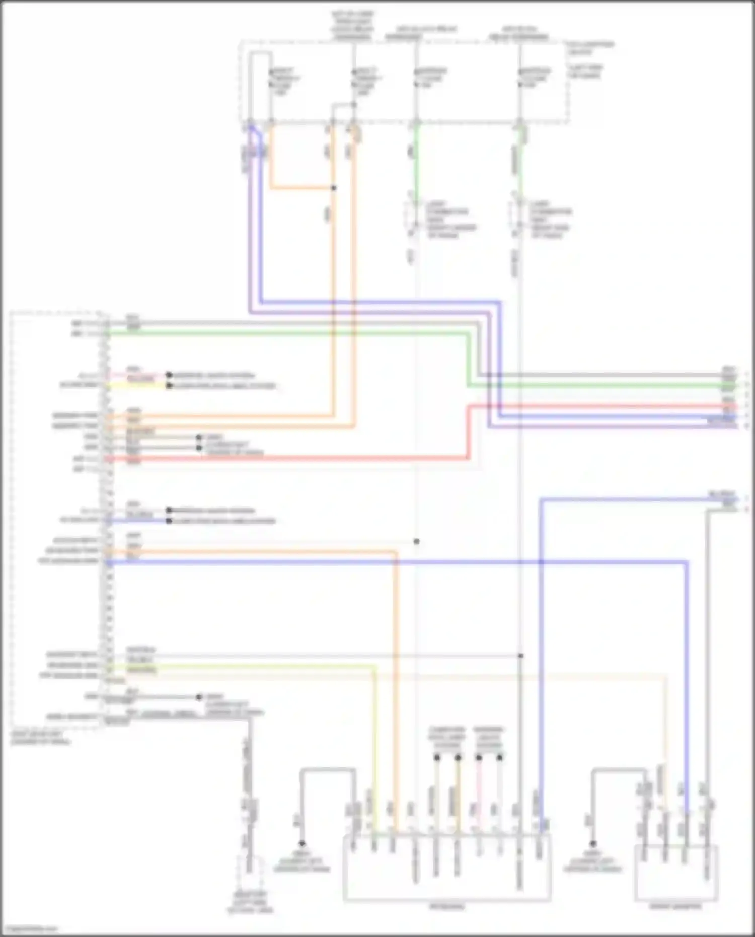 Carnival Kia IV facelift (2023-2024): Navigation circuit, w/o amplifier (1 of 4)