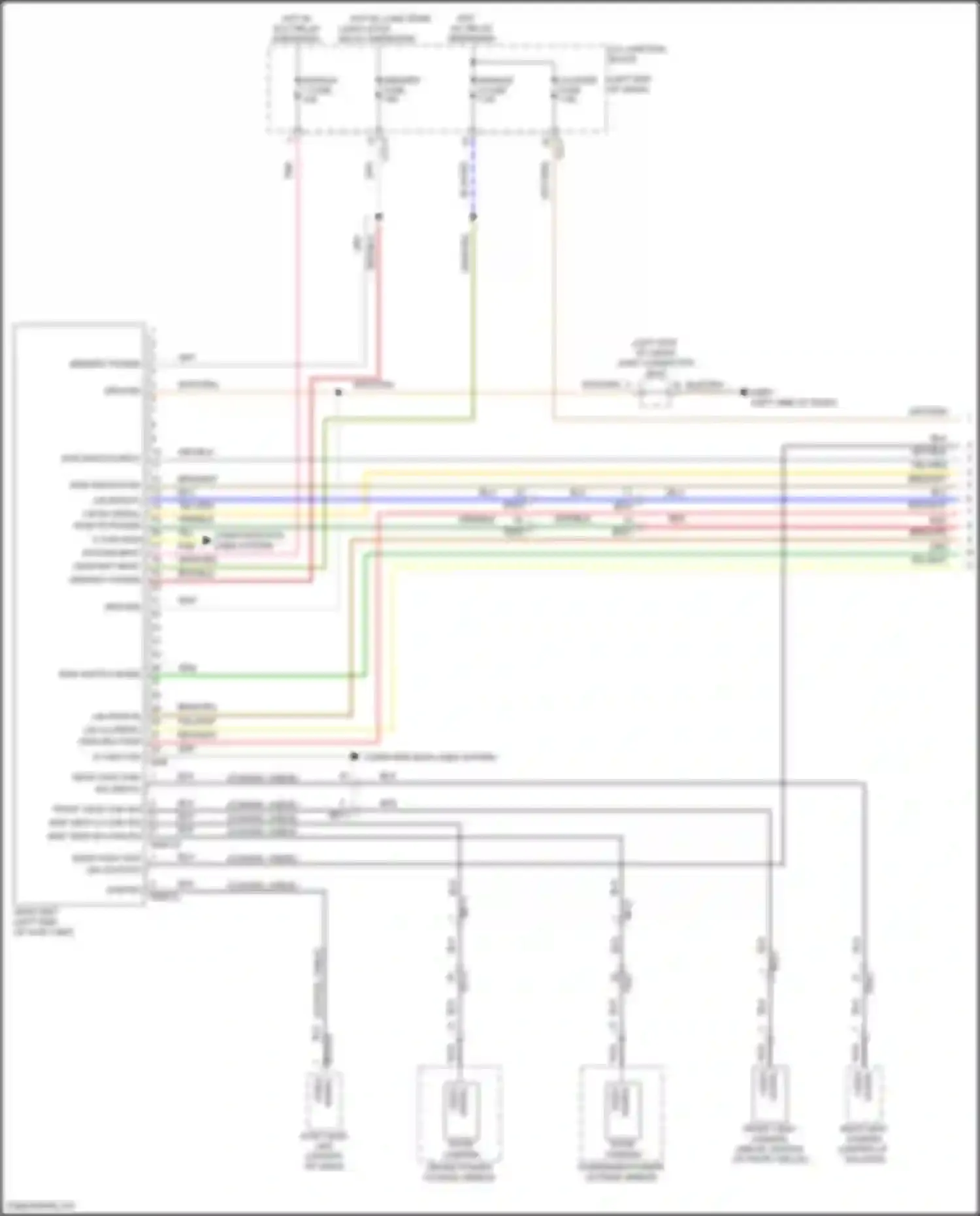 Carnival Kia IV facelift (2023-2024): Parking assistant circuit, w/ adas (1 of 3)