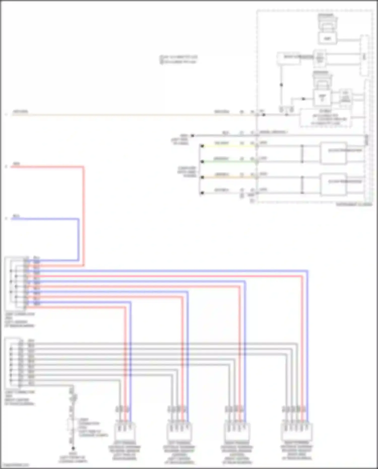 Carnival Kia IV facelift (2023-2024): Parking assistant circuit, w/o adas (2 of 2)