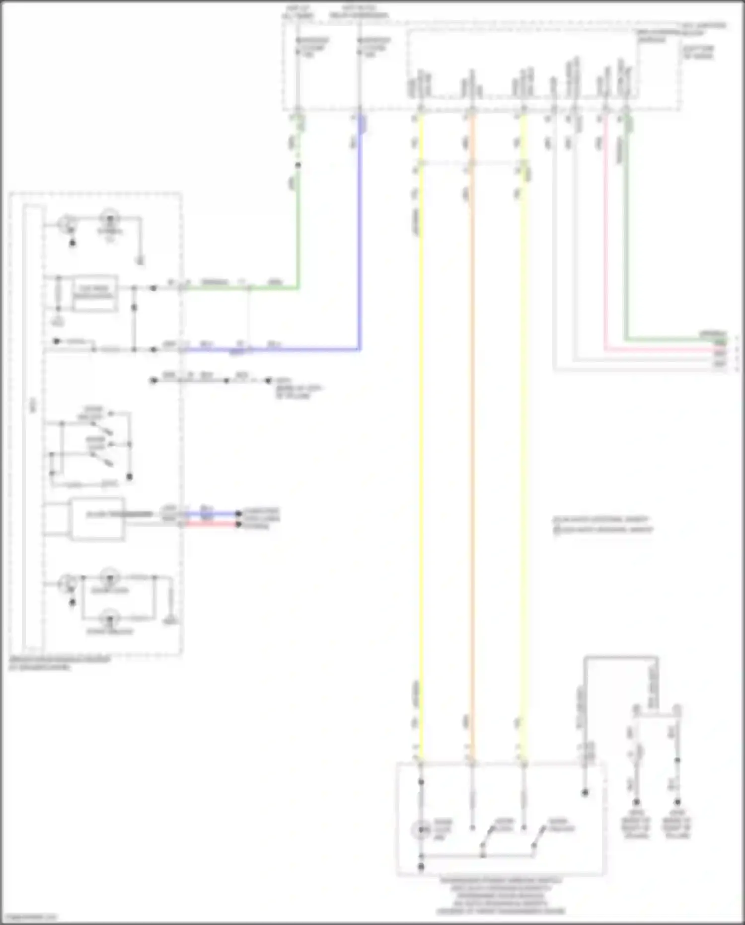 Carnival Kia IV facelift (2023-2024): Power door locks circuit (1 of 3)