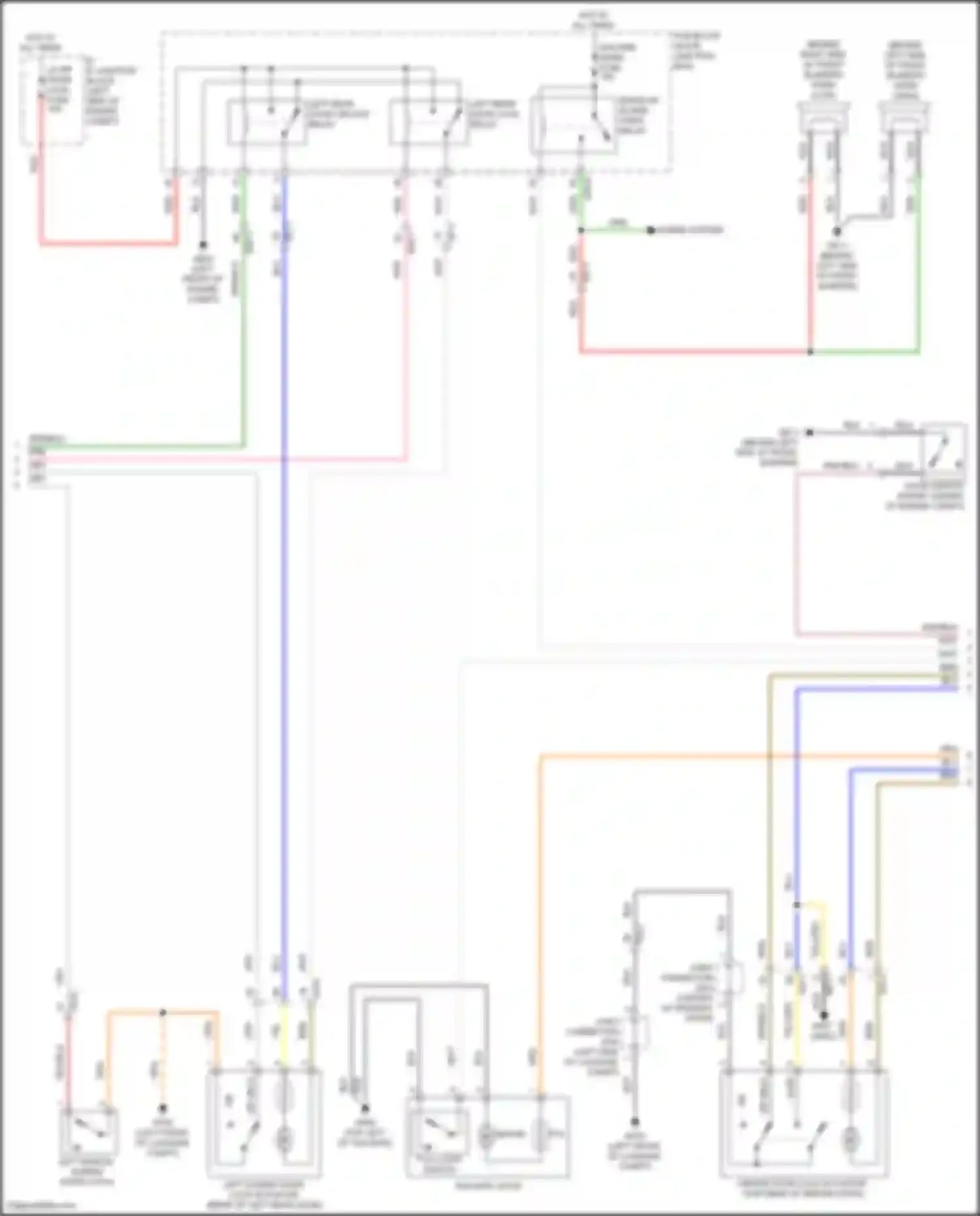 Carnival Kia IV facelift (2023-2024): Power door locks circuit (2 of 3)
