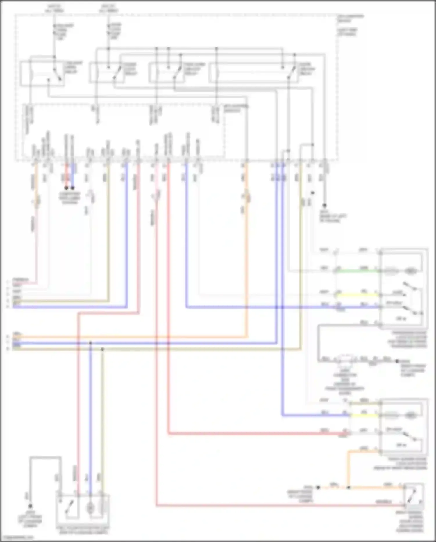 Carnival Kia IV facelift (2023-2024): Power door locks circuit (3 of 3)