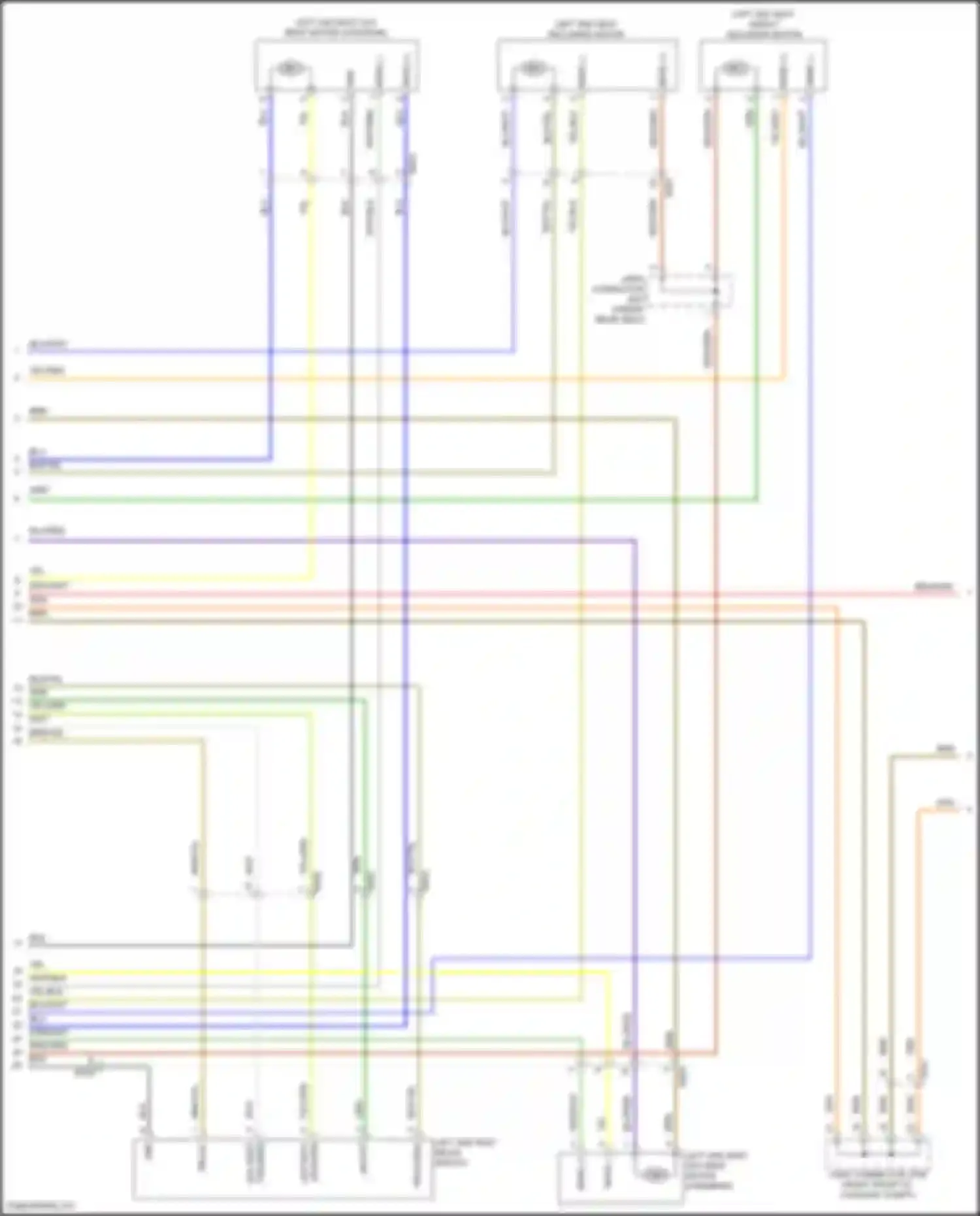 Carnival Kia IV facelift (2023-2024): Rear power seat circuit (2 of 4)