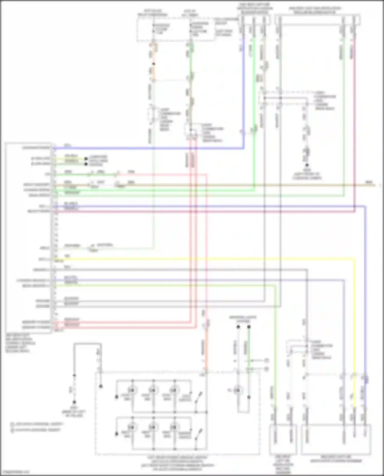 Carnival Kia IV facelift (2023-2024): Rear seat ventilation circuit (1 of 2)