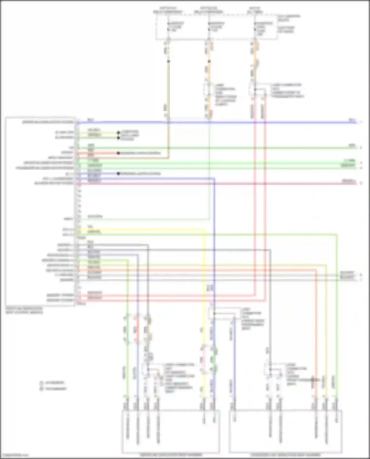 Carnival Kia IV facelift (2023-2024): Seat ventilation circuit (1 of 2)