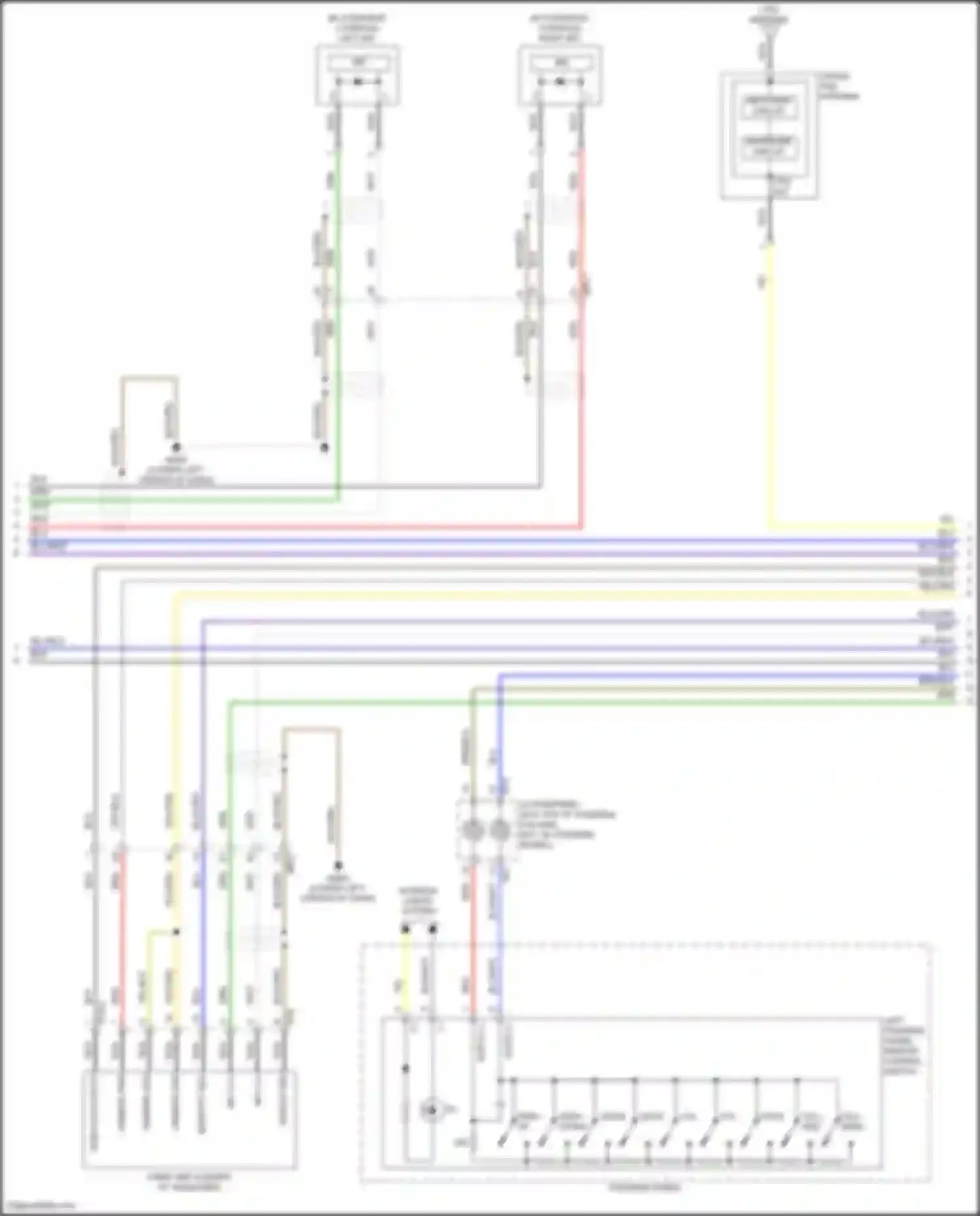 Carnival Kia IV facelift (2023-2024): Radio circuit, w/ navigation w/o amplifier (2 of 4)