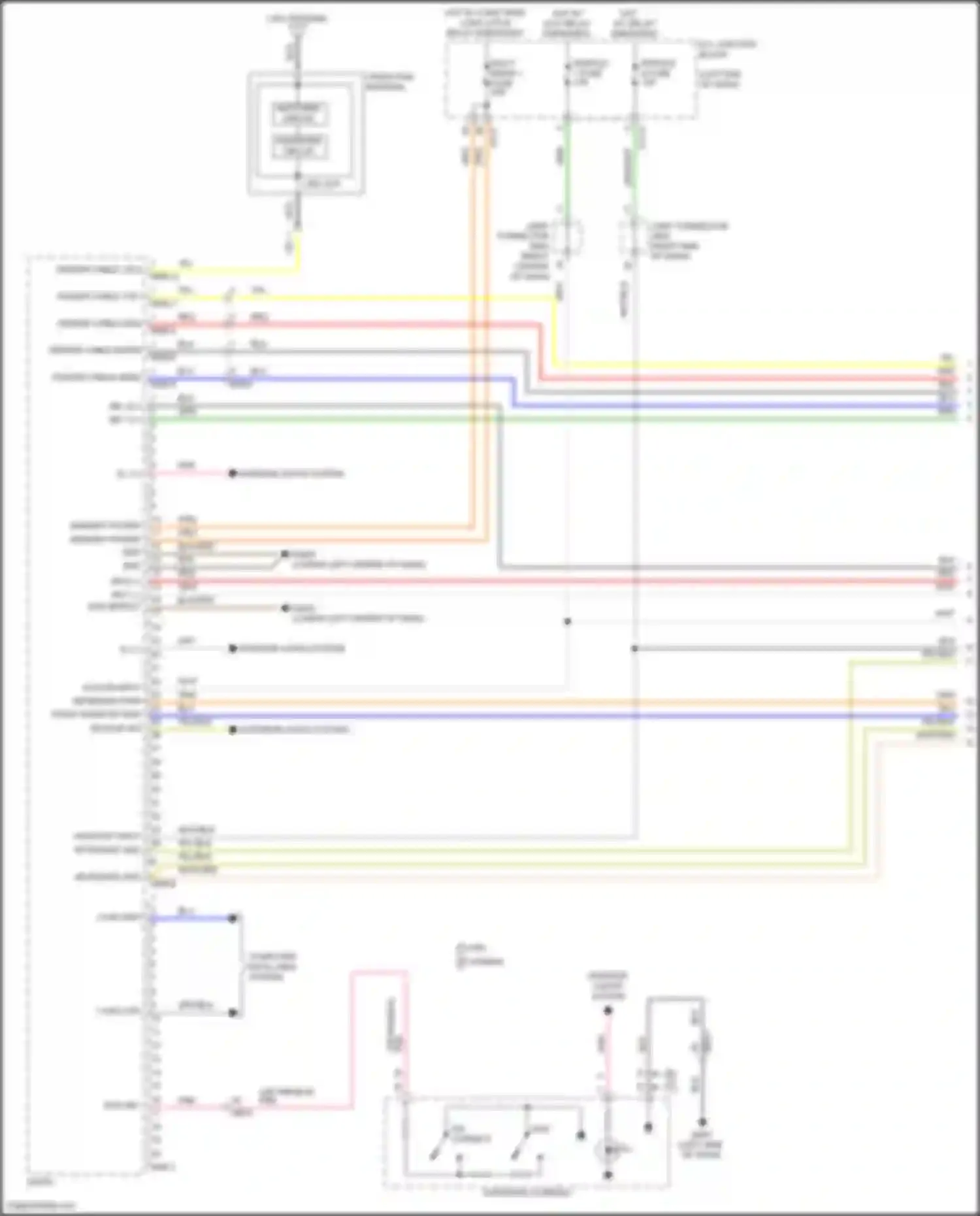 Carnival Kia IV facelift (2023-2024): Radio circuit, w/o navigation & amplifier (1 of 4)
