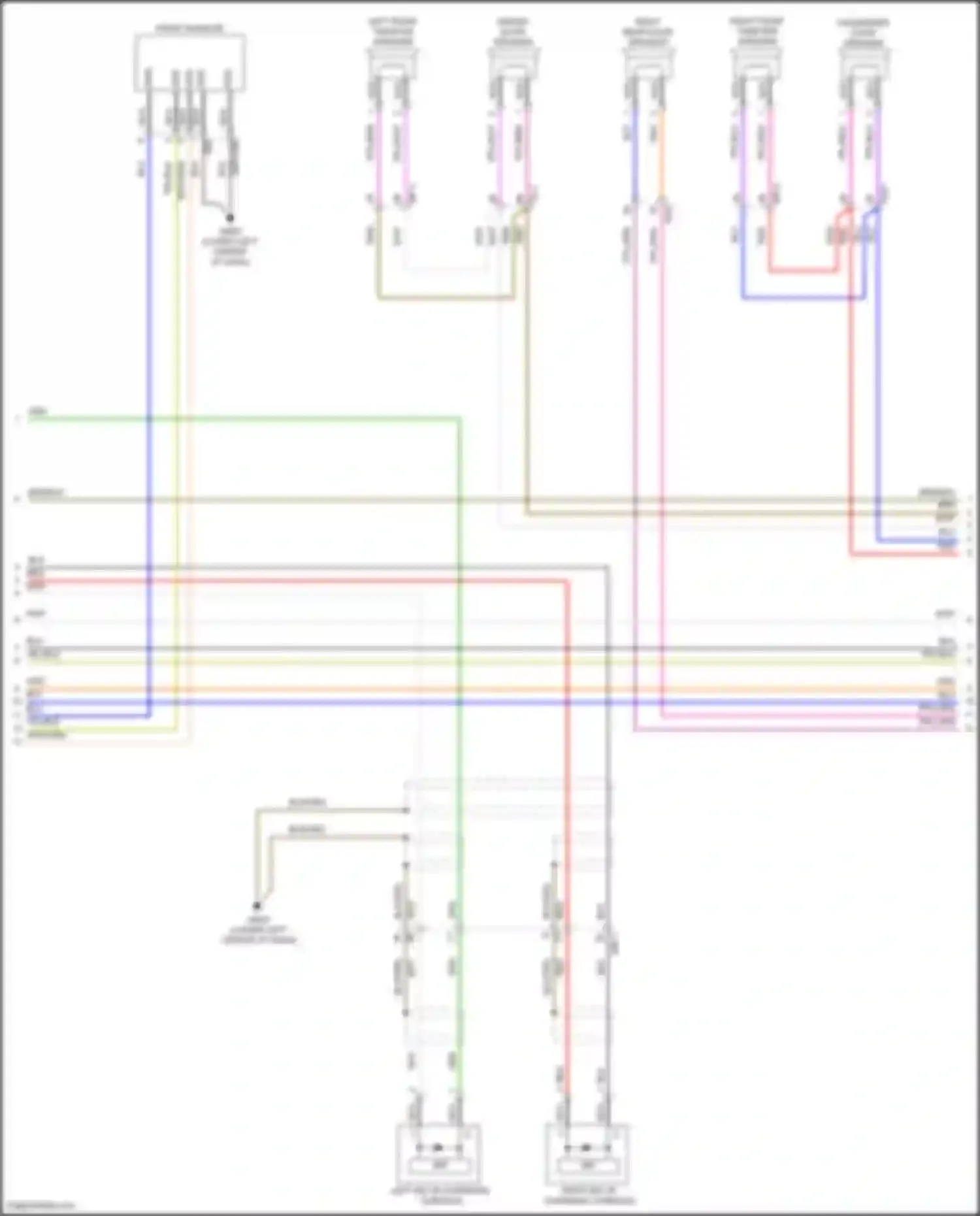 Carnival Kia IV facelift (2023-2024): Radio circuit, w/o navigation & amplifier (3 of 4)