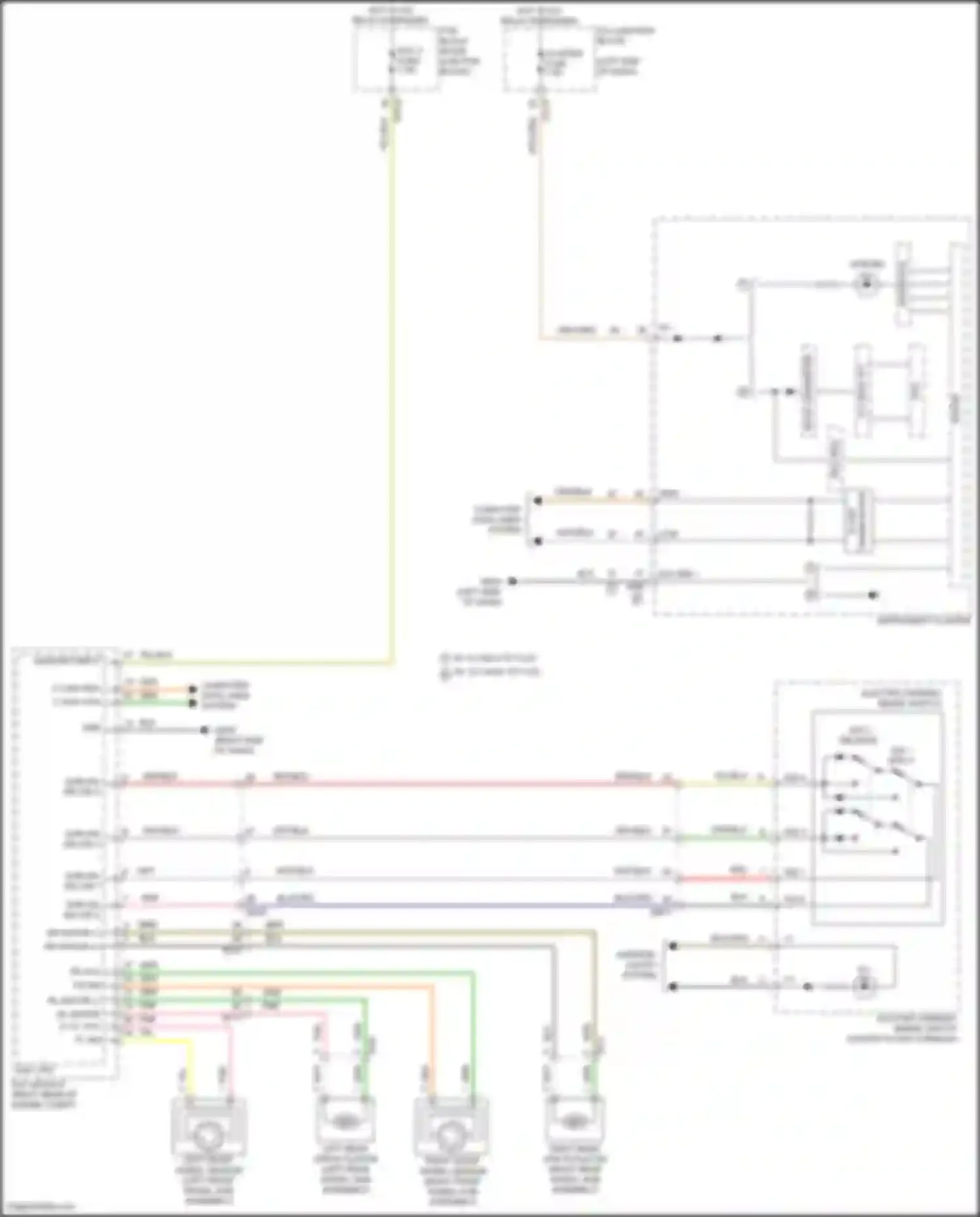 Carnival Kia IV facelift (2023-2024): Electric parking brake circuit