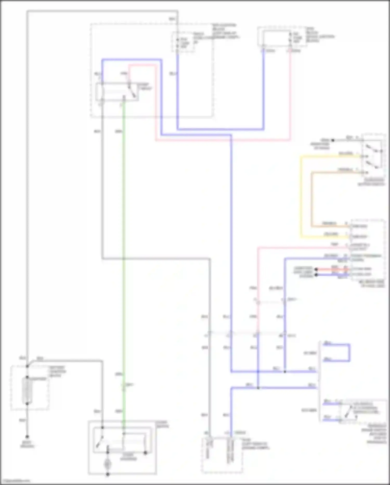 Carnival Kia IV facelift (2023-2024): Starting circuit, w/ smart key