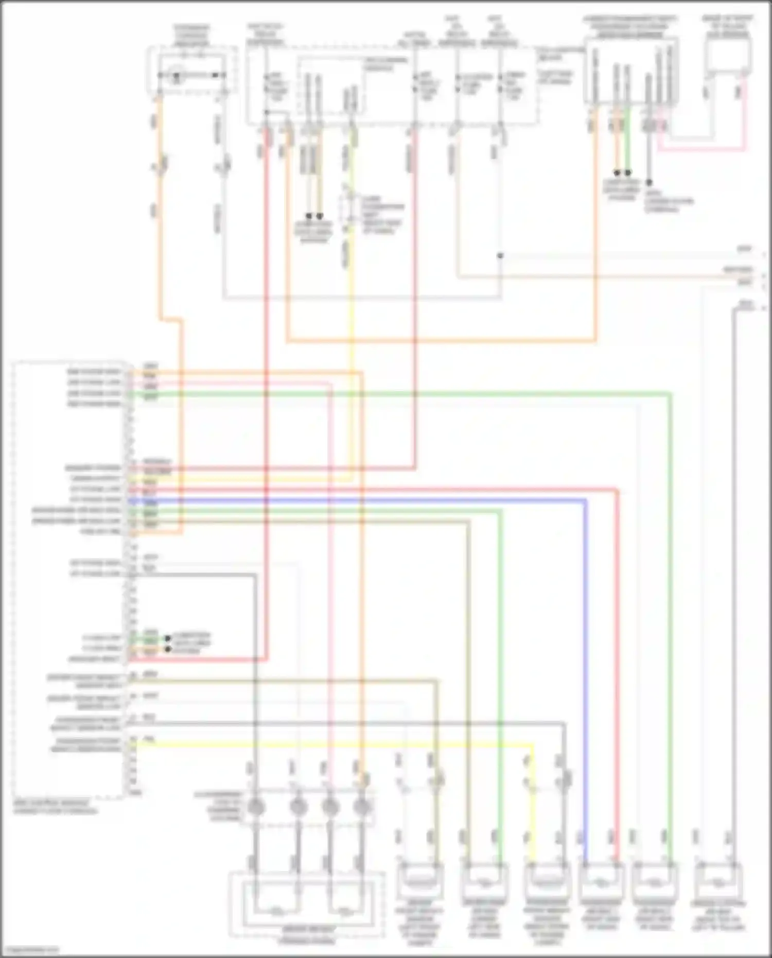 Carnival Kia IV facelift (2023-2024): Supplemental restraints circuit (1 of 2)