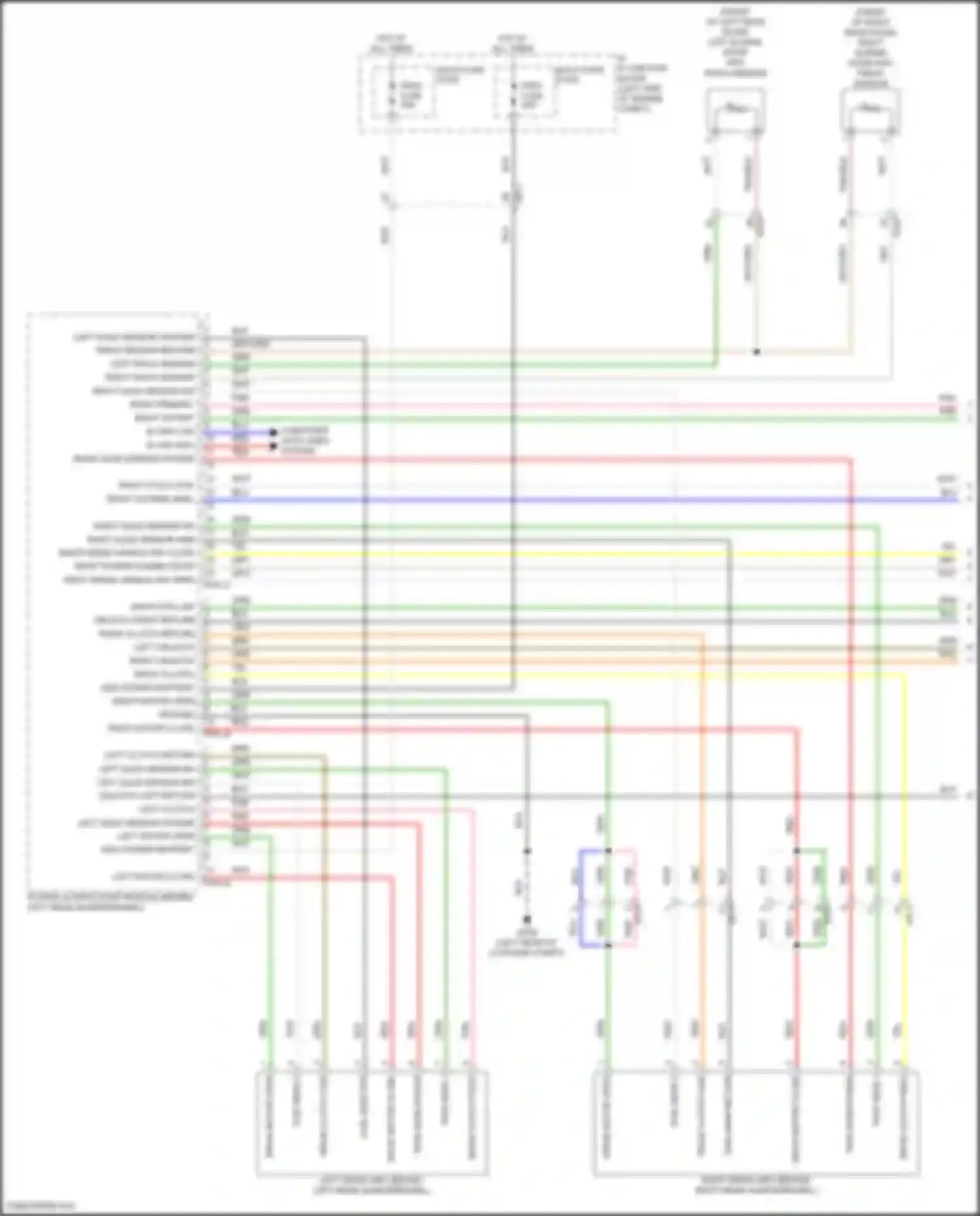 Carnival Kia IV facelift (2023-2024): Power sliding door circuit (1 of 3)