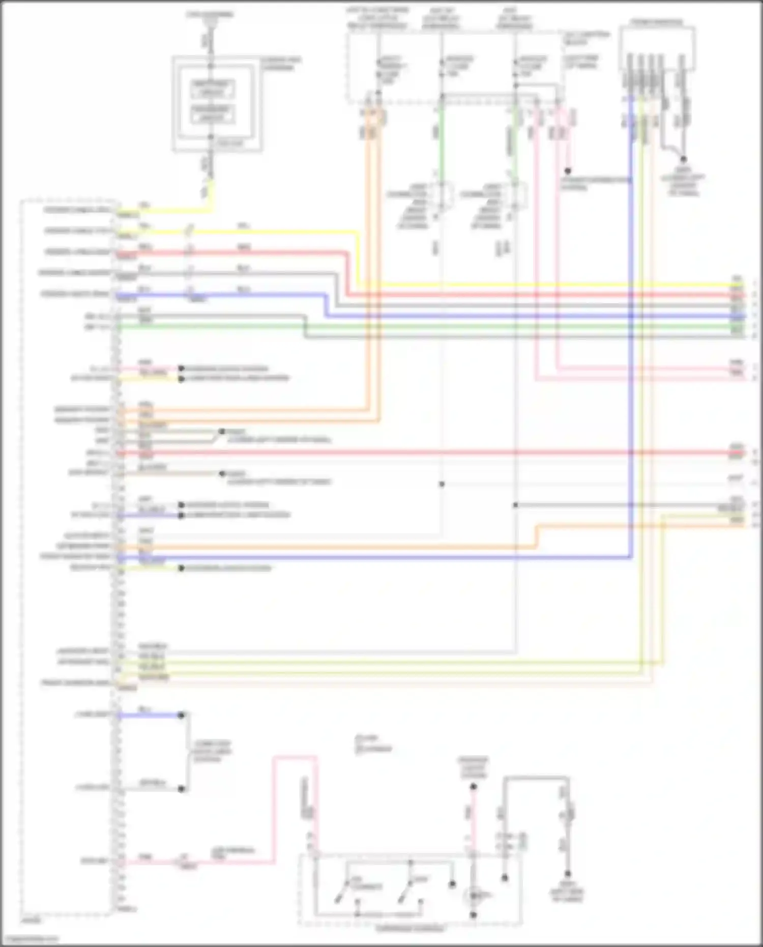 Wiring diagram backup sig for Kia Carnival IV facelift (2023-2024) (1 of 2)