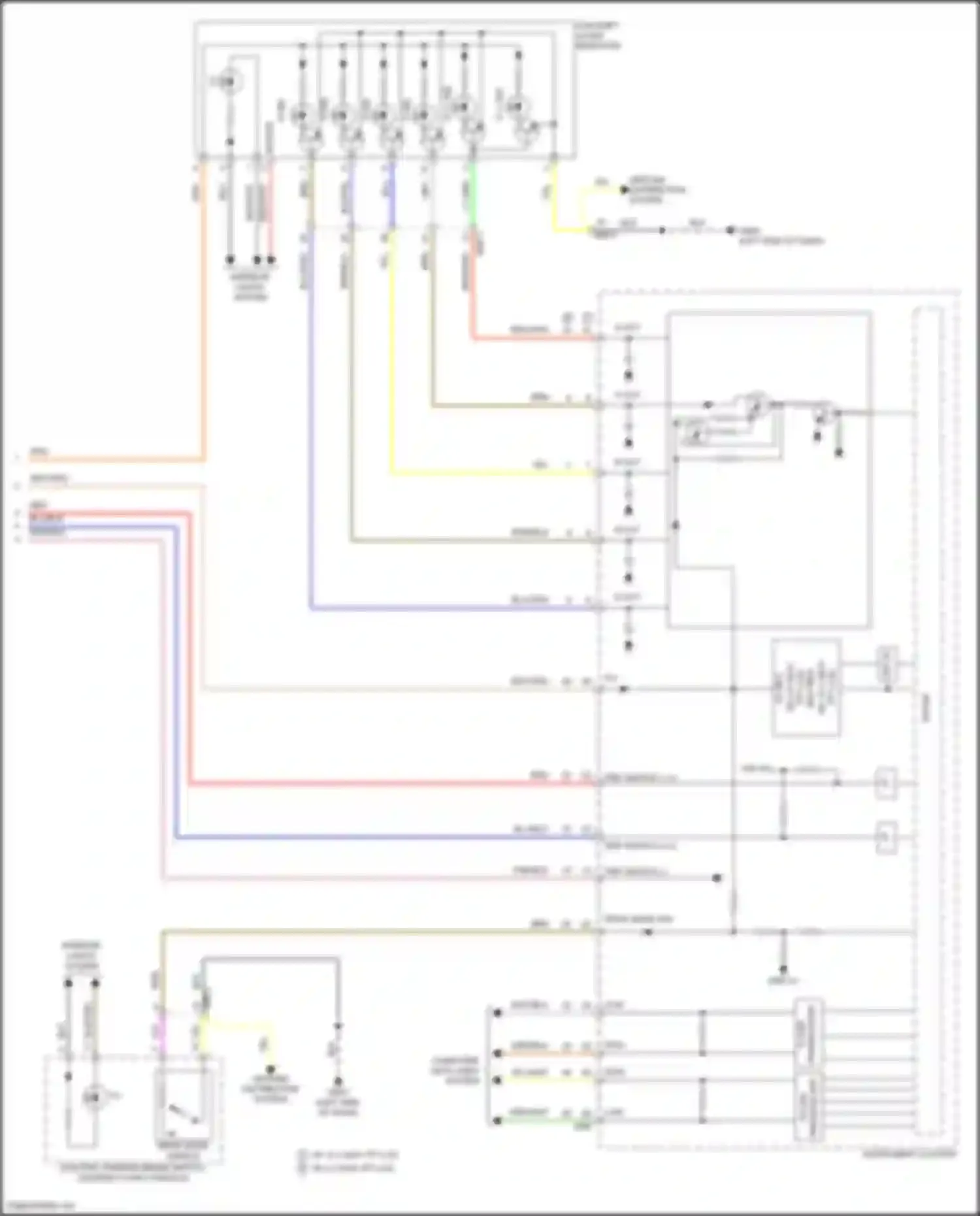 Wiring diagram blu/yel for Kia Carnival IV facelift (2023-2024) (6 of 6)