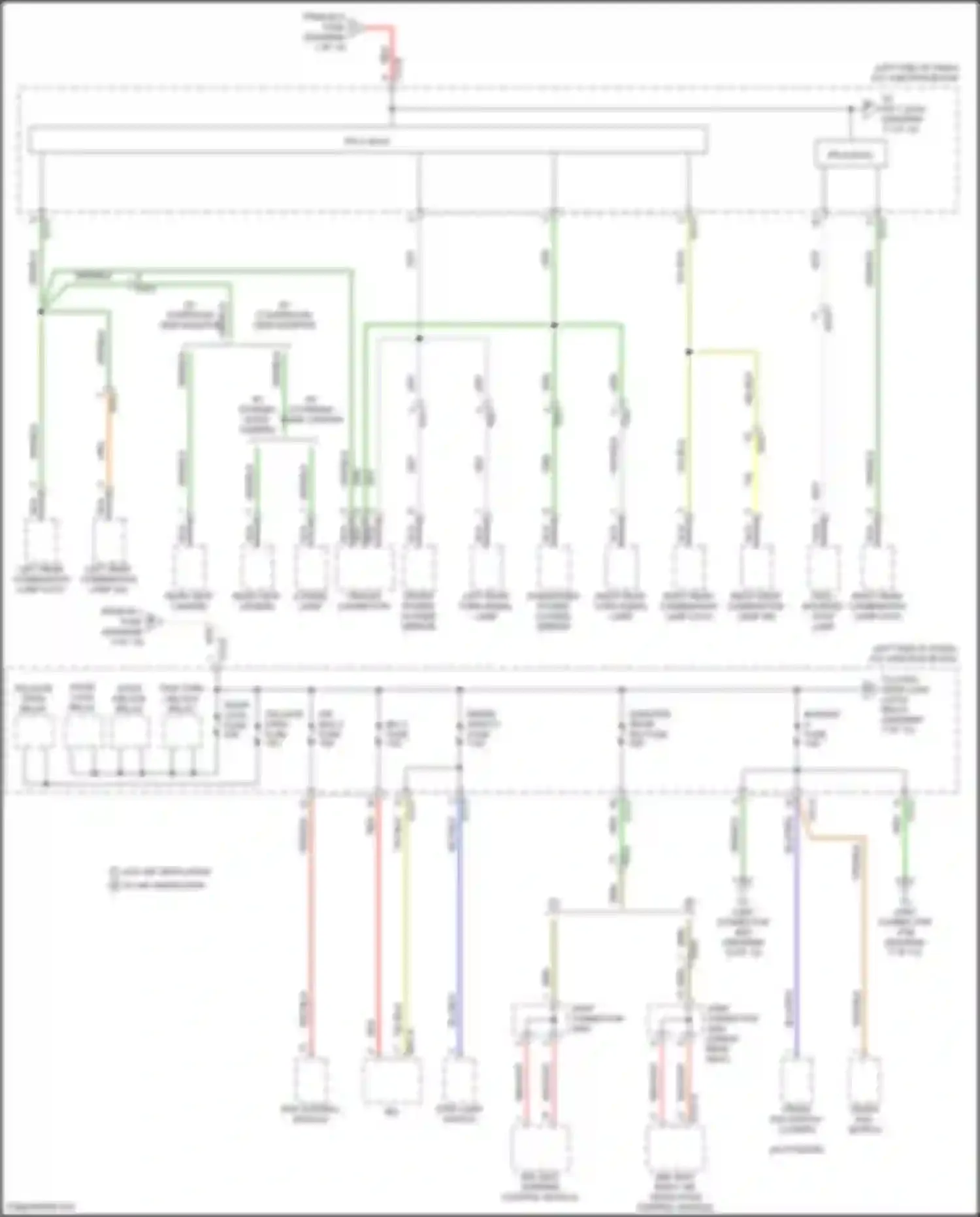 Wiring diagram crash pad switch for Kia Carnival IV facelift (2023-2024) (5 of 6)
