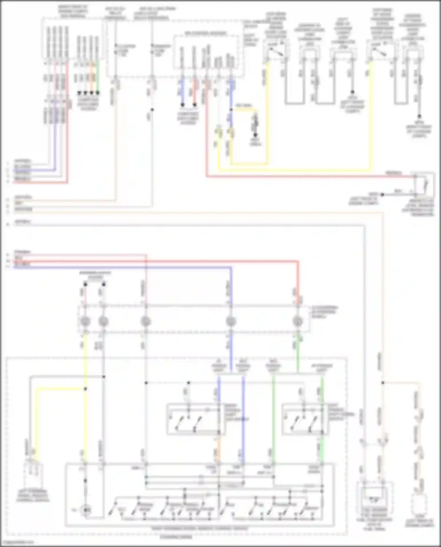 Wiring diagram driver door lock actuator for Kia Carnival IV facelift (2023-2024) (4 of 5)