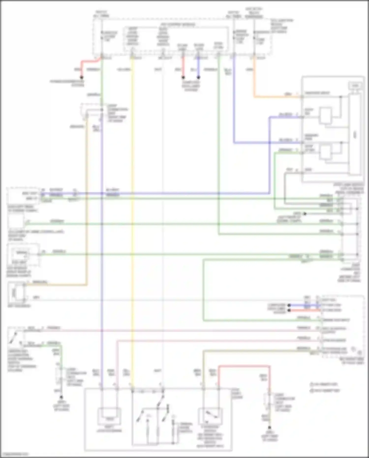 Wiring diagram esc unit for Kia Carnival IV facelift (2023-2024) (4 of 4)