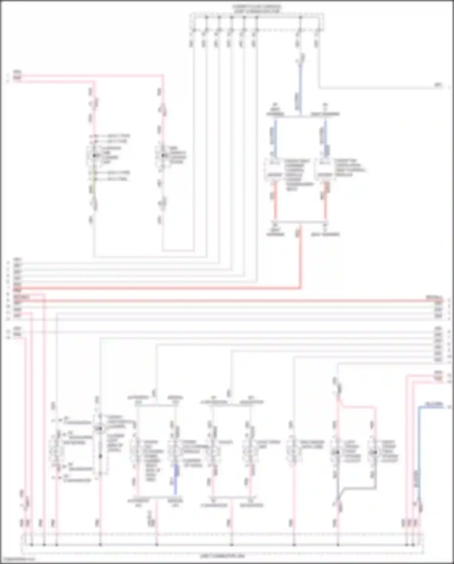 Wiring diagram front a/c control panel for Kia Carnival IV facelift (2023-2024) (5 of 8)