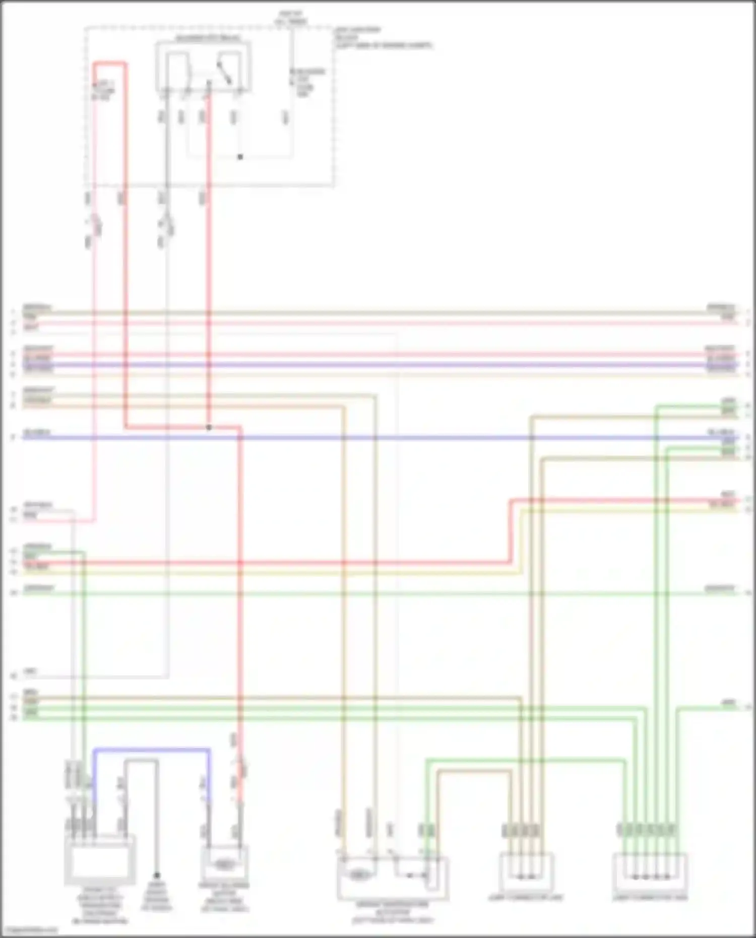 Wiring diagram front blower motor for Kia Carnival IV facelift (2023-2024) (3 of 3)