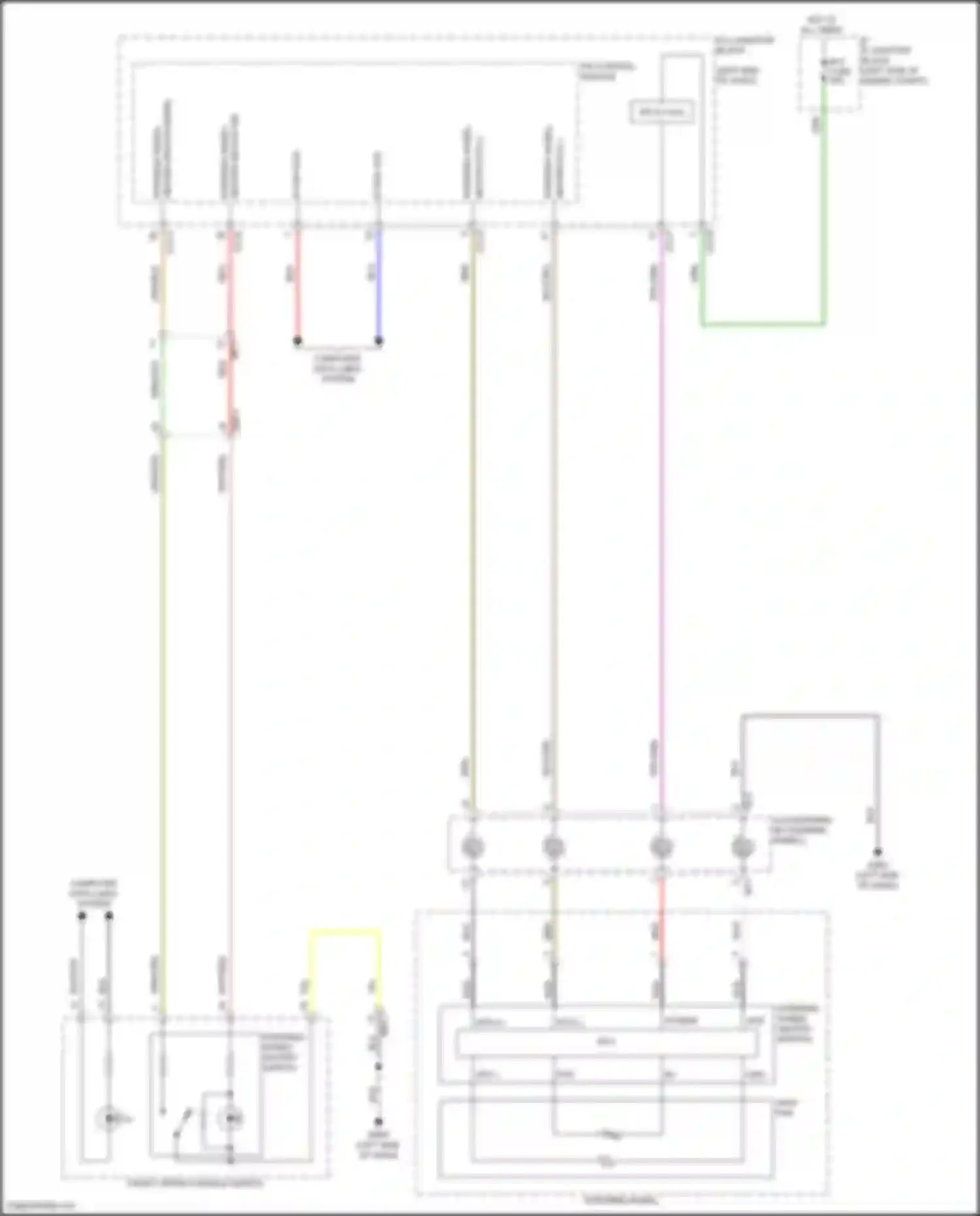Wiring diagram heater switch ind for Kia Carnival IV facelift (2023-2024) (1 of 1)