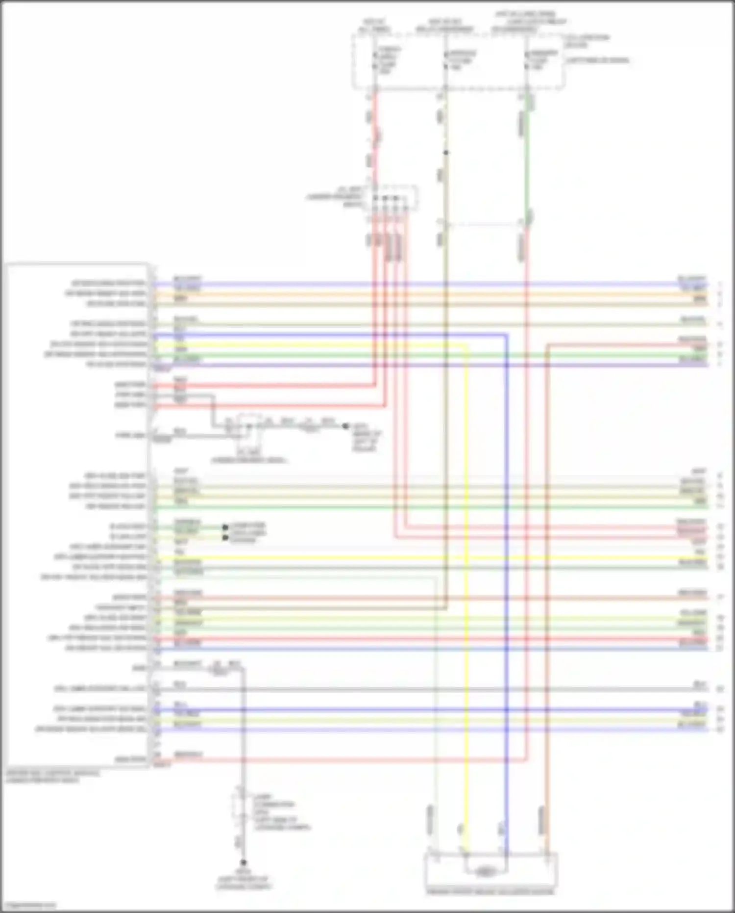 Wiring diagram icu junction block for Kia Carnival IV facelift (2023-2024) (53 of 86)