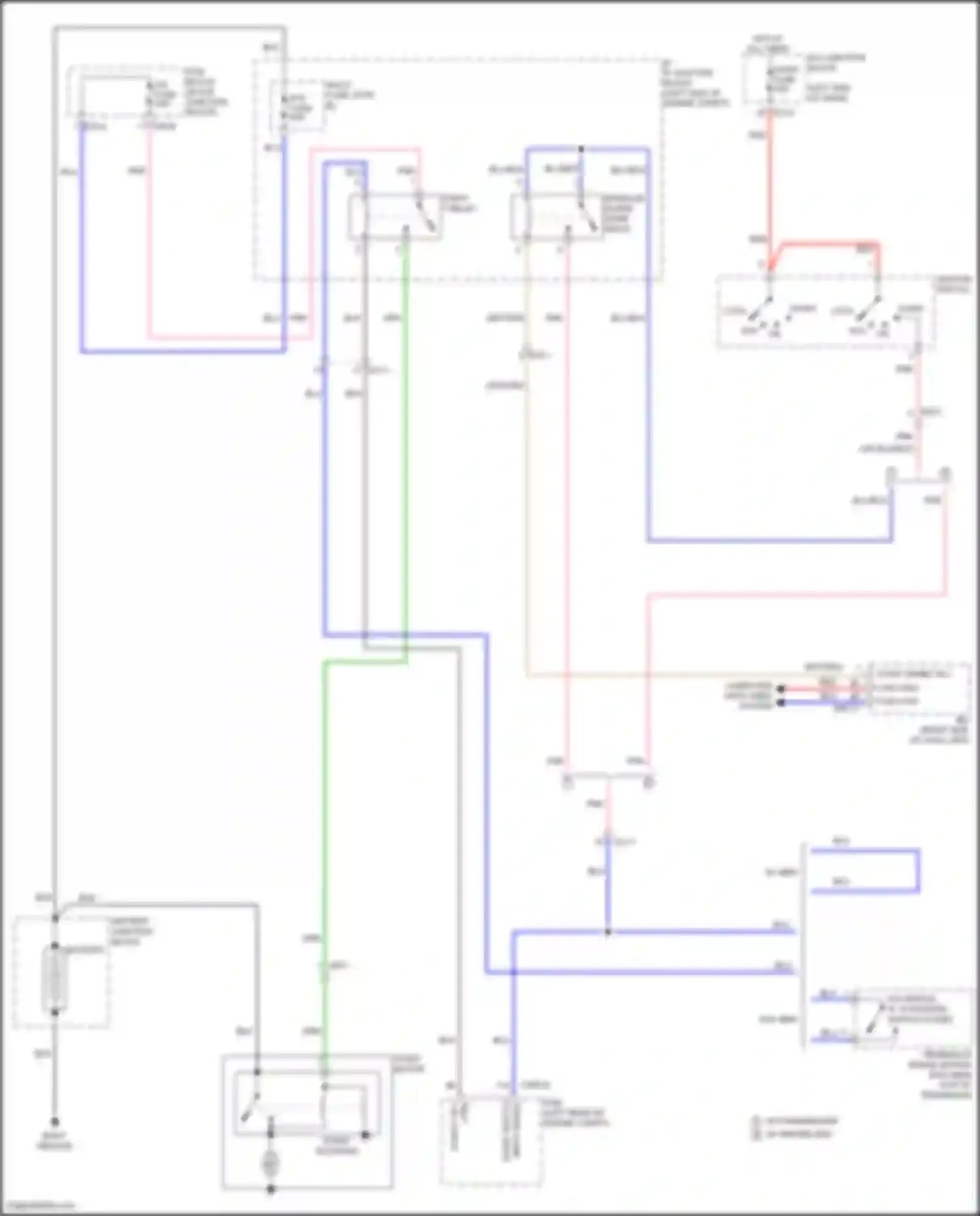 Wiring diagram input signal for Kia Carnival IV facelift (2023-2024) (1 of 2)