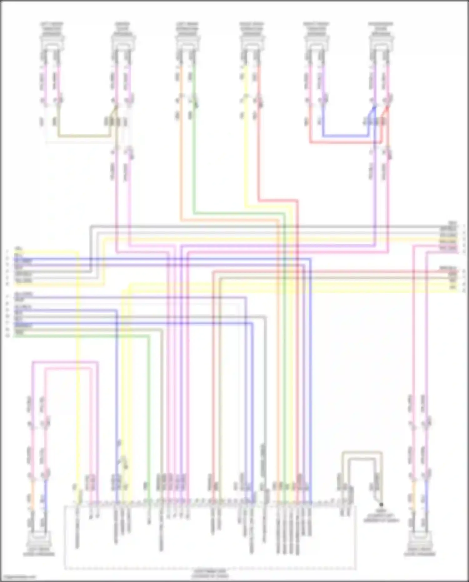 Wiring diagram left rear surround speaker for Kia Carnival IV facelift (2023-2024) (2 of 5)