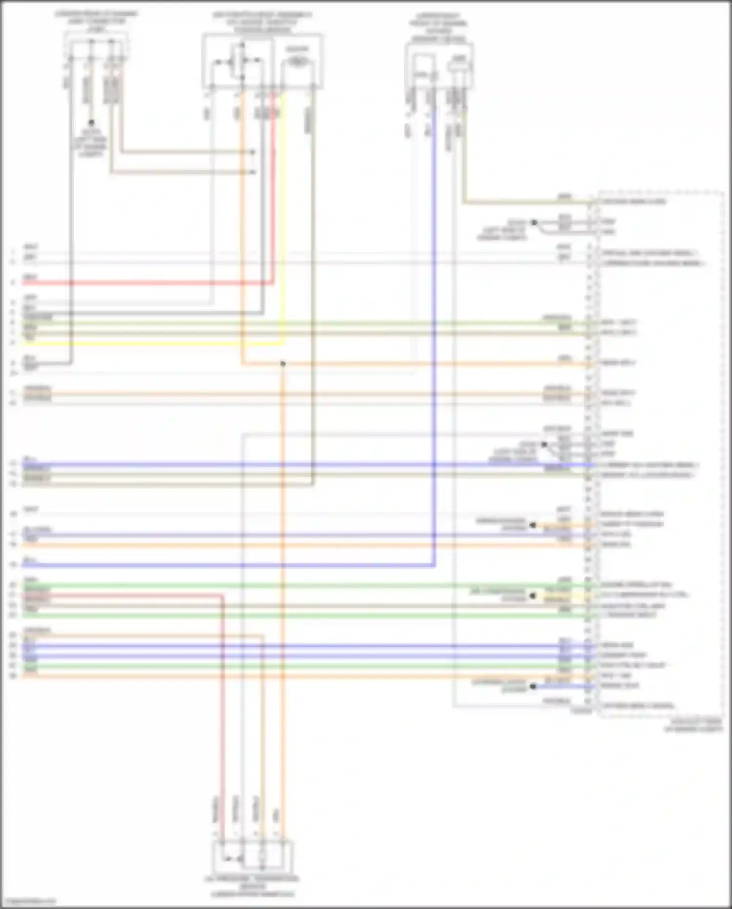 Wiring diagram oxygen sens 3 signal for Kia Carnival IV facelift (2023-2024) (1 of 1)