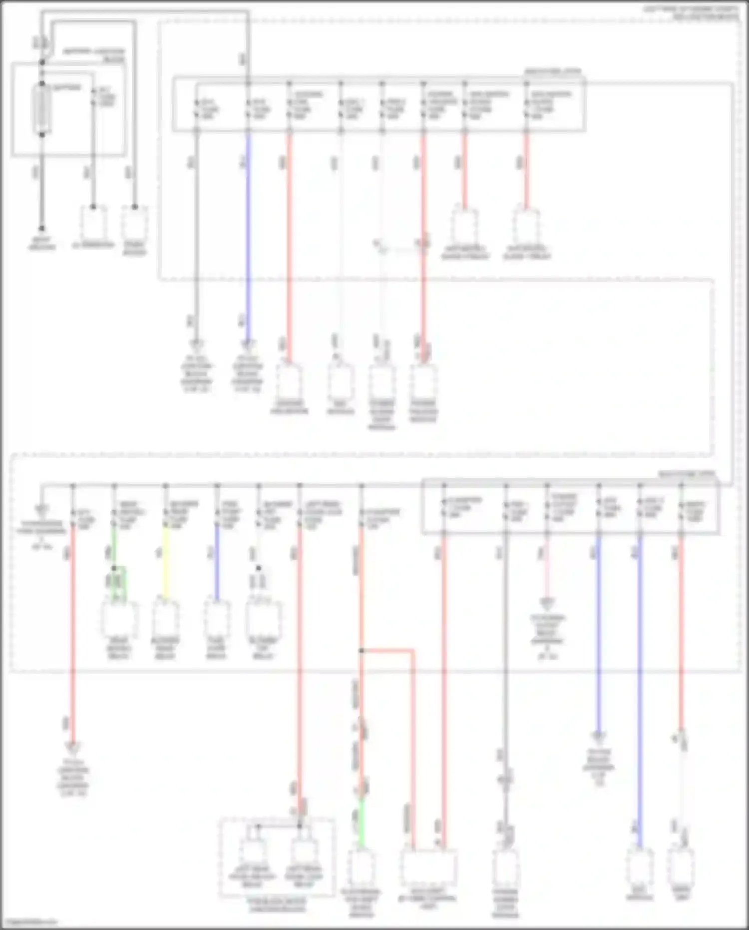 Wiring diagram power outlet 1 fuse for Kia Carnival IV facelift (2023-2024) (1 of 1)