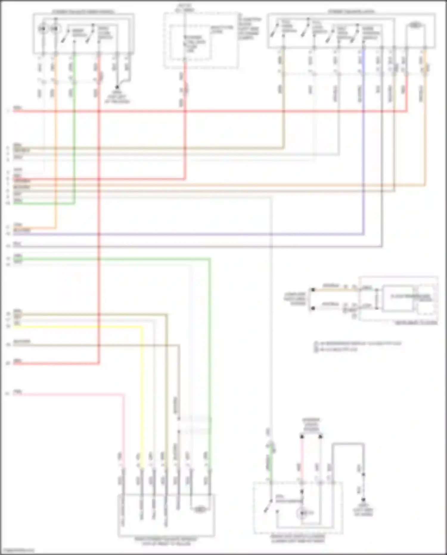 Wiring diagram power tail gate fuse for Kia Carnival IV facelift (2023-2024) (1 of 1)