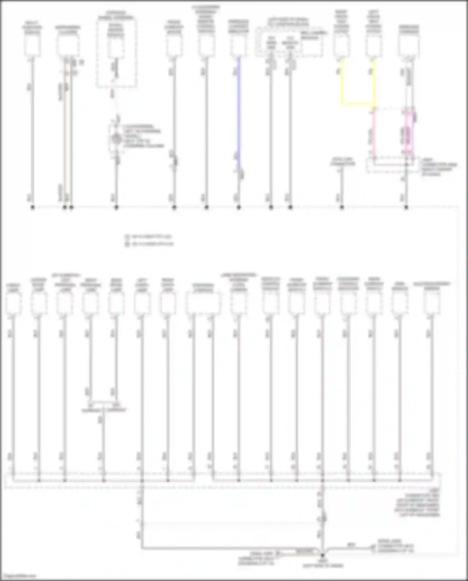 Wiring diagram rear sunroof switch for Kia Carnival IV facelift (2023-2024) (1 of 2)