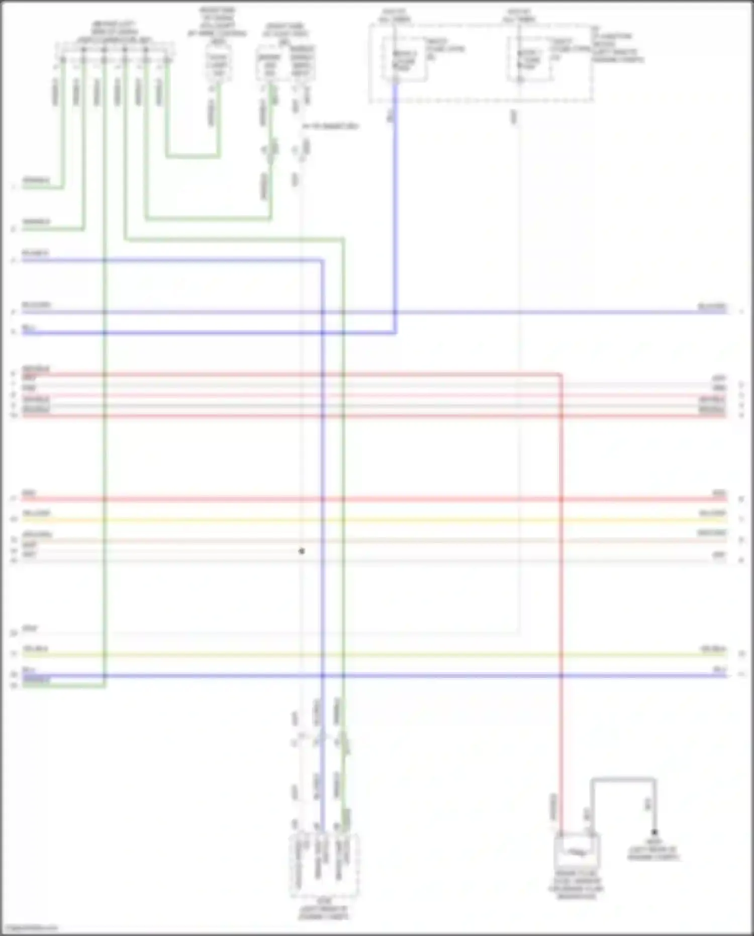 Wiring diagram right end of dash) for Kia Carnival IV facelift (2023-2024) (11 of 17)