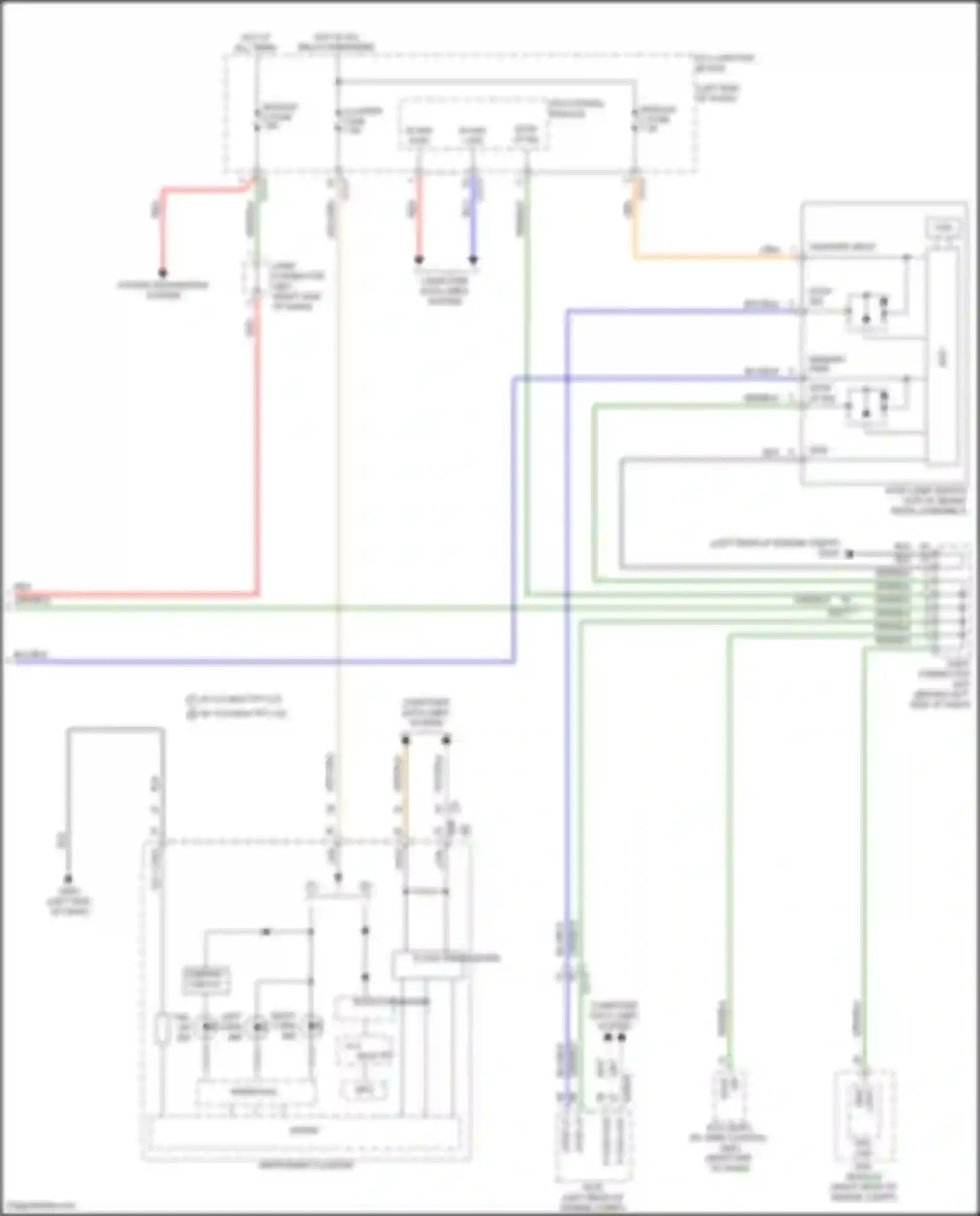 Wiring diagram right end of dash) for Kia Carnival IV facelift (2023-2024) (14 of 17)